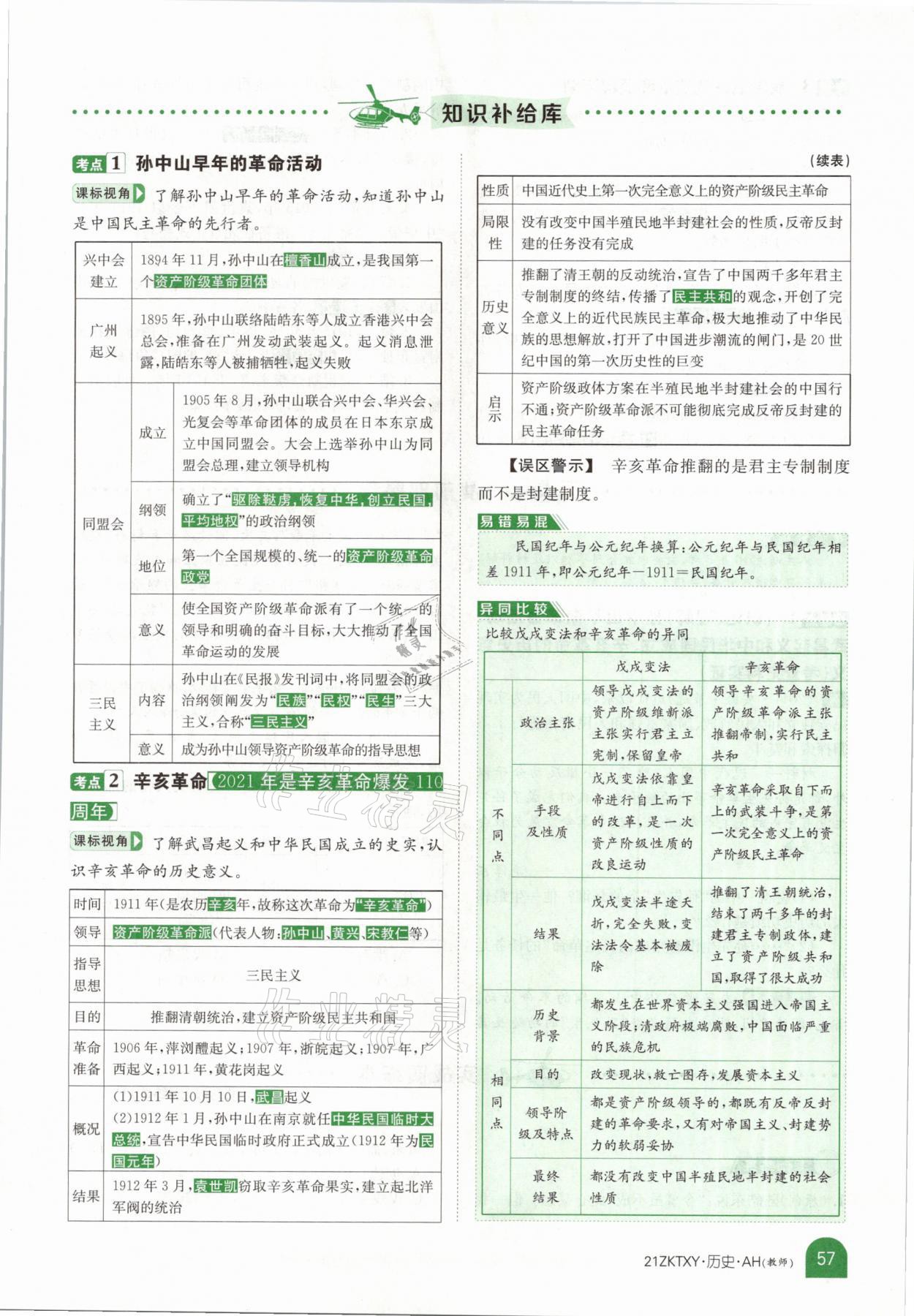 2021年中考特訓(xùn)營歷史安徽專版 參考答案第53頁