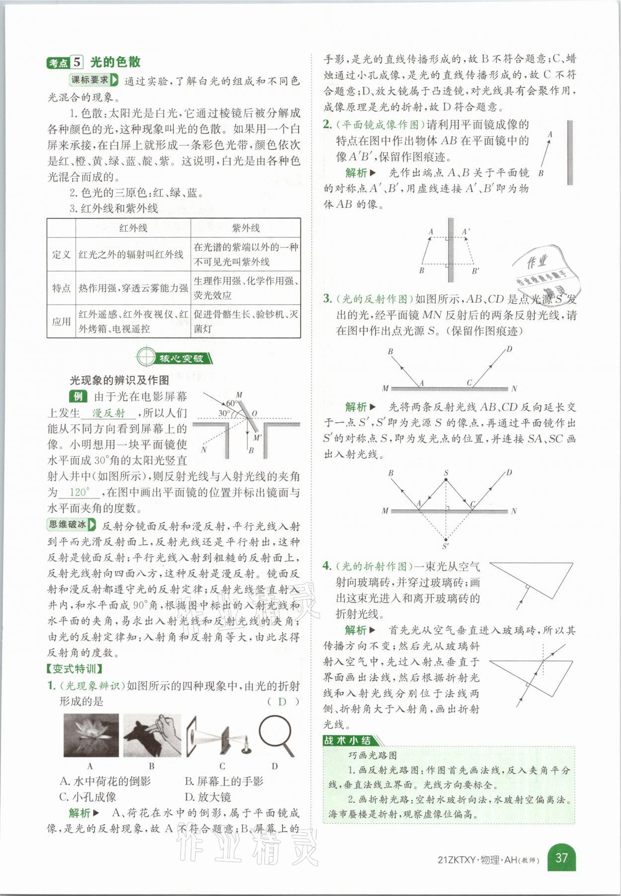 2021年中考特訓(xùn)營(yíng)物理安徽專版 參考答案第35頁(yè)