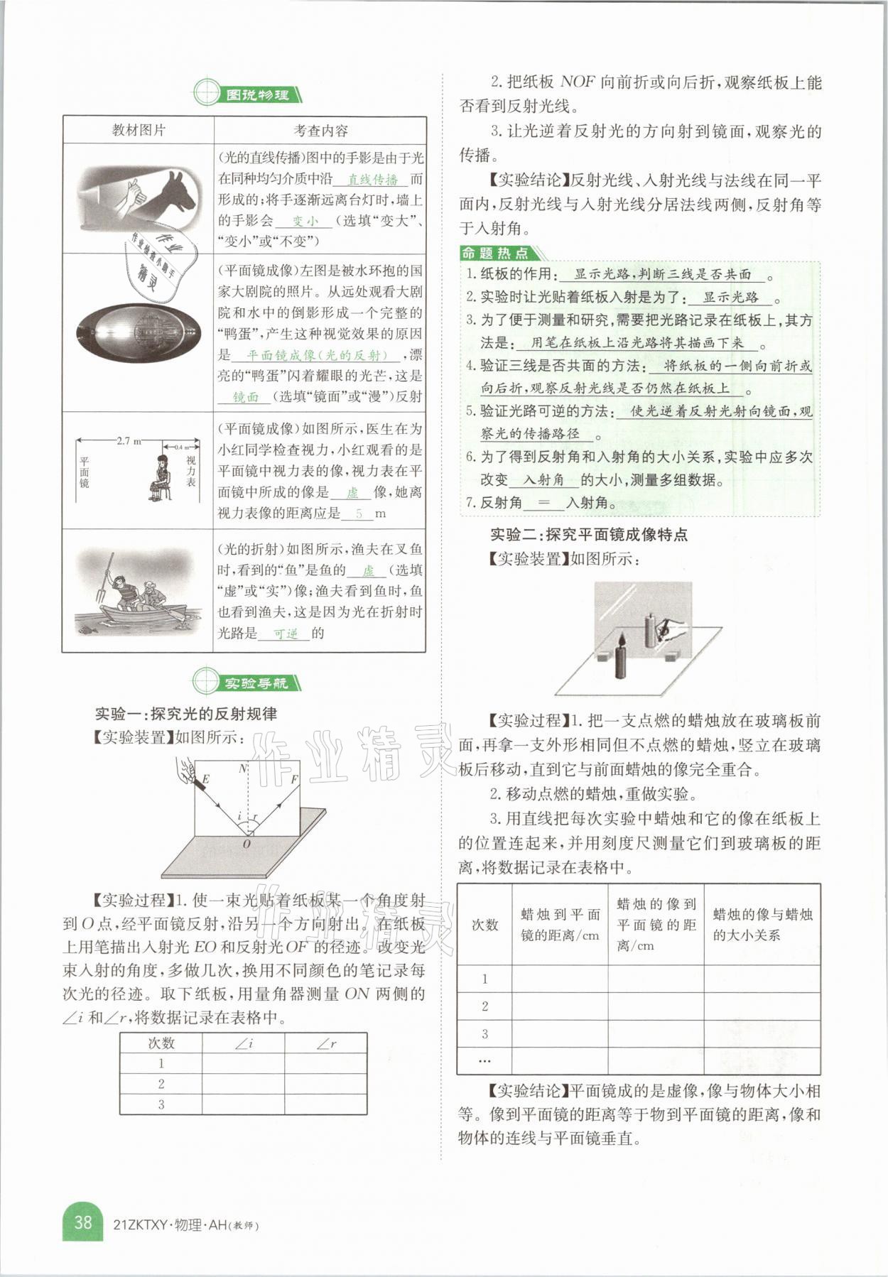 2021年中考特訓(xùn)營(yíng)物理安徽專版 參考答案第36頁(yè)