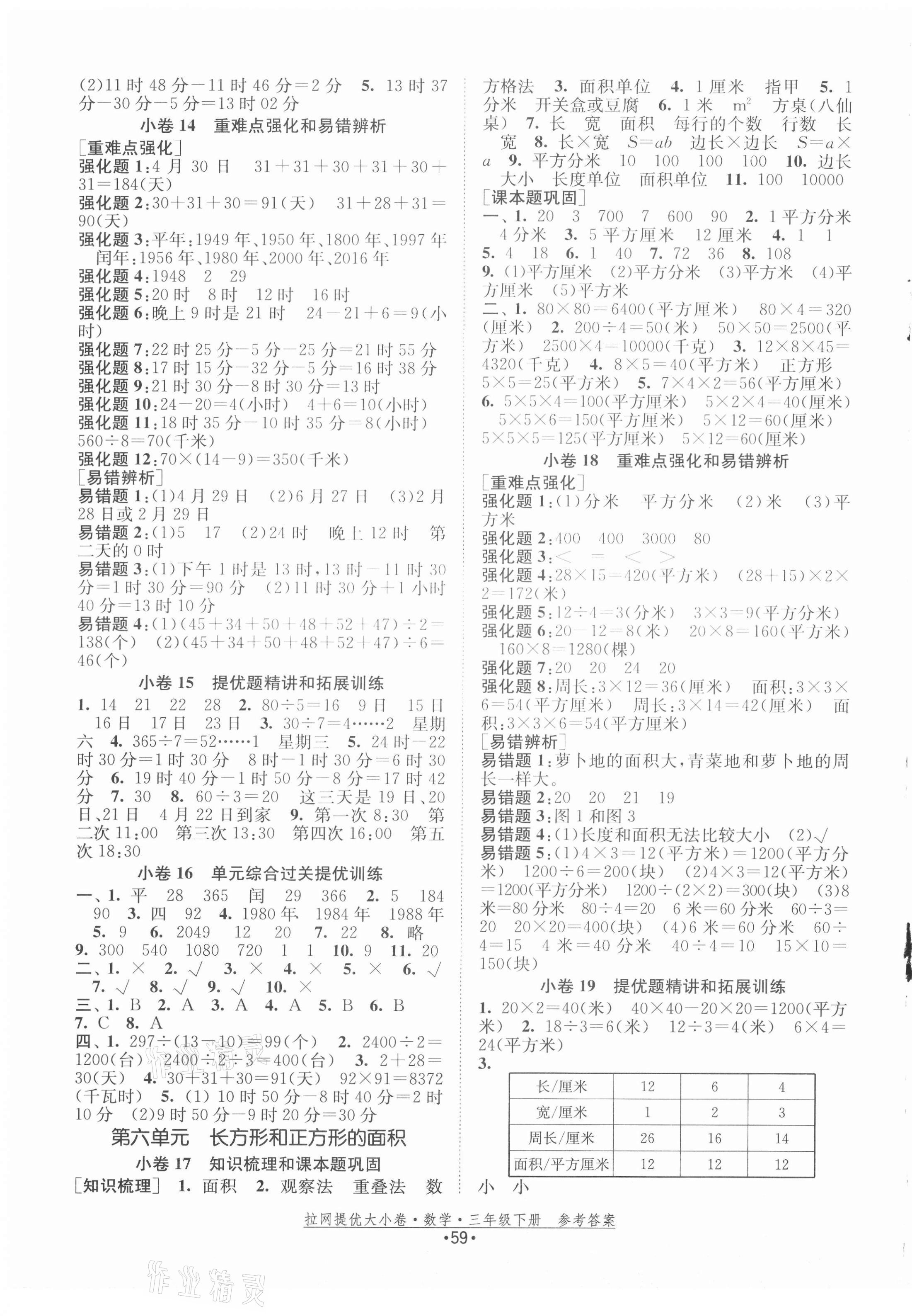 2021年拉網(wǎng)提優(yōu)大小卷三年級(jí)數(shù)學(xué)下冊(cè)蘇教版 第3頁(yè)