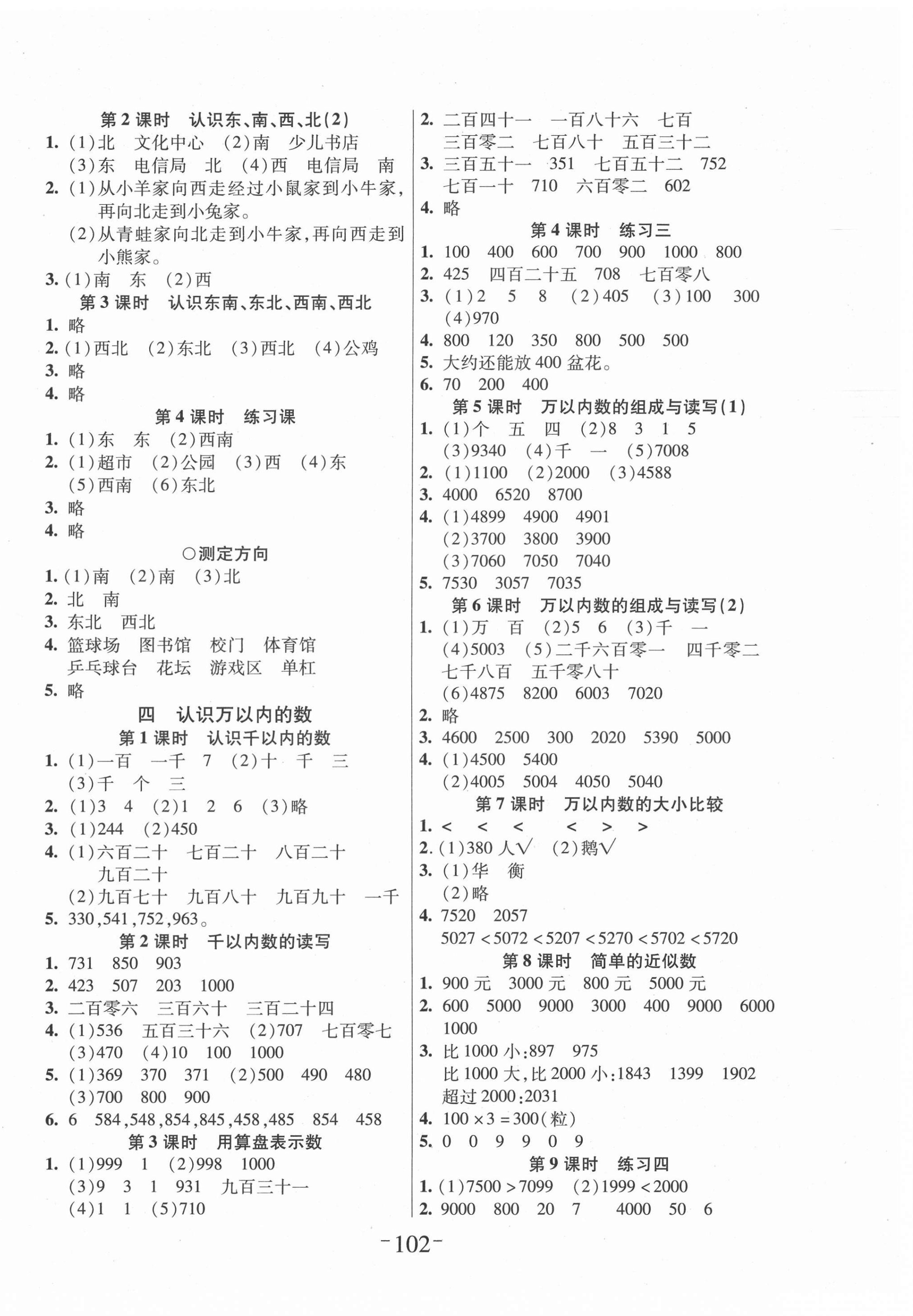 2021年小狀元隨堂作業(yè)二年級(jí)數(shù)學(xué)下冊(cè)蘇教版 第2頁