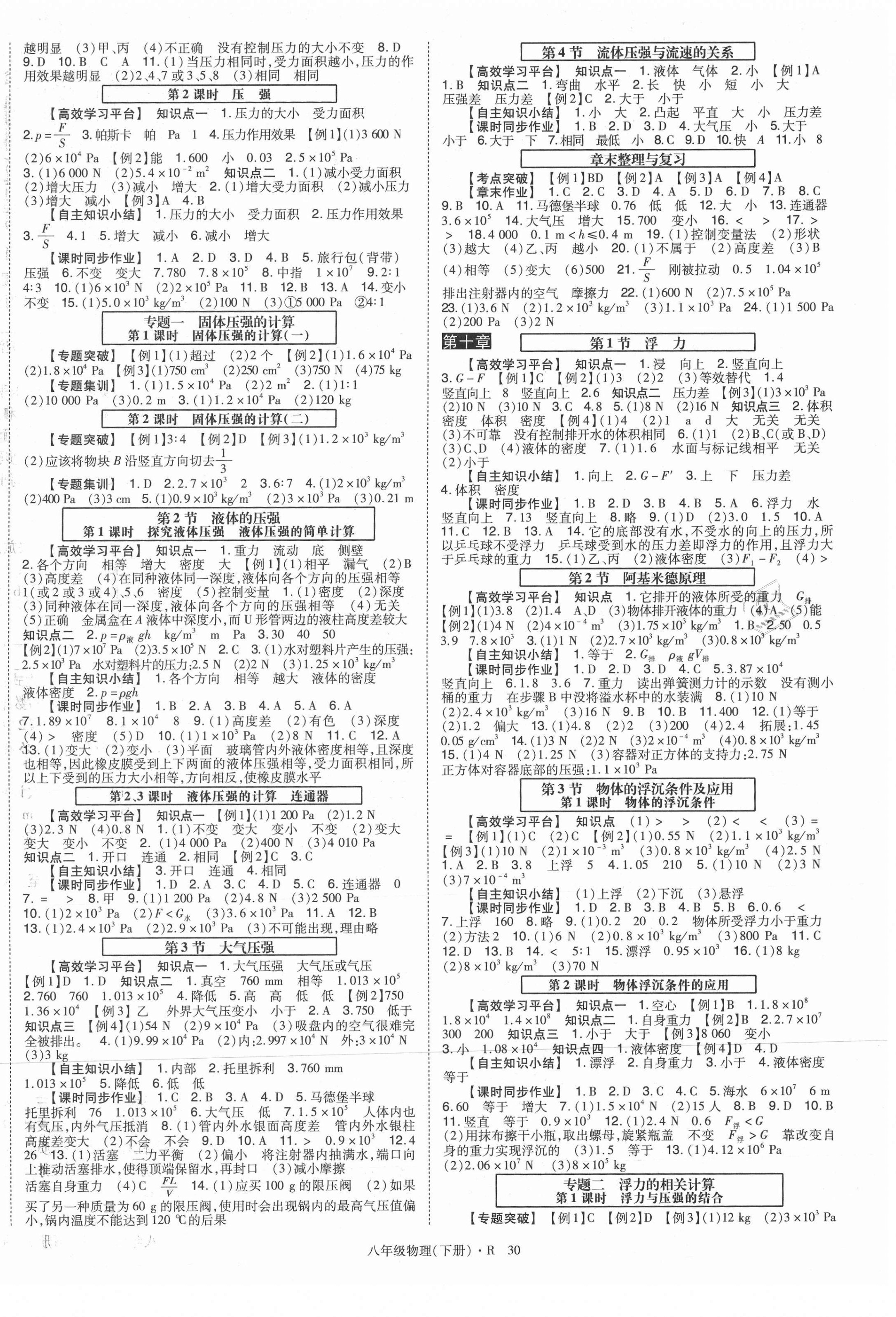 2021年高分突破課時達(dá)標(biāo)講練測八年級物理下冊人教版 第2頁