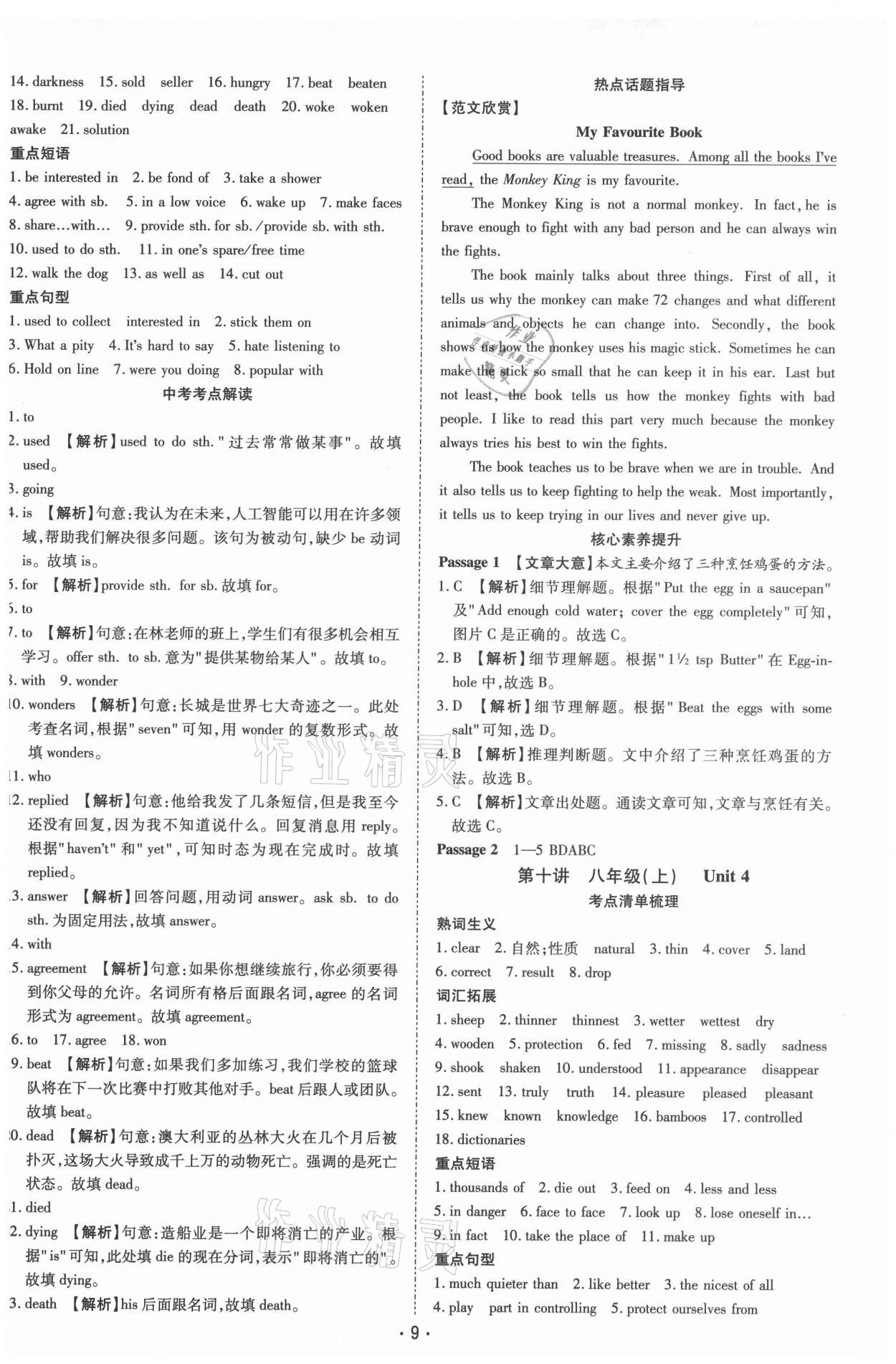 2021年領(lǐng)航中考一本通英語河南專版 第9頁