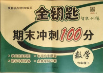 2021年金鑰匙期末沖刺100分六年級數(shù)學(xué)下冊冀教版