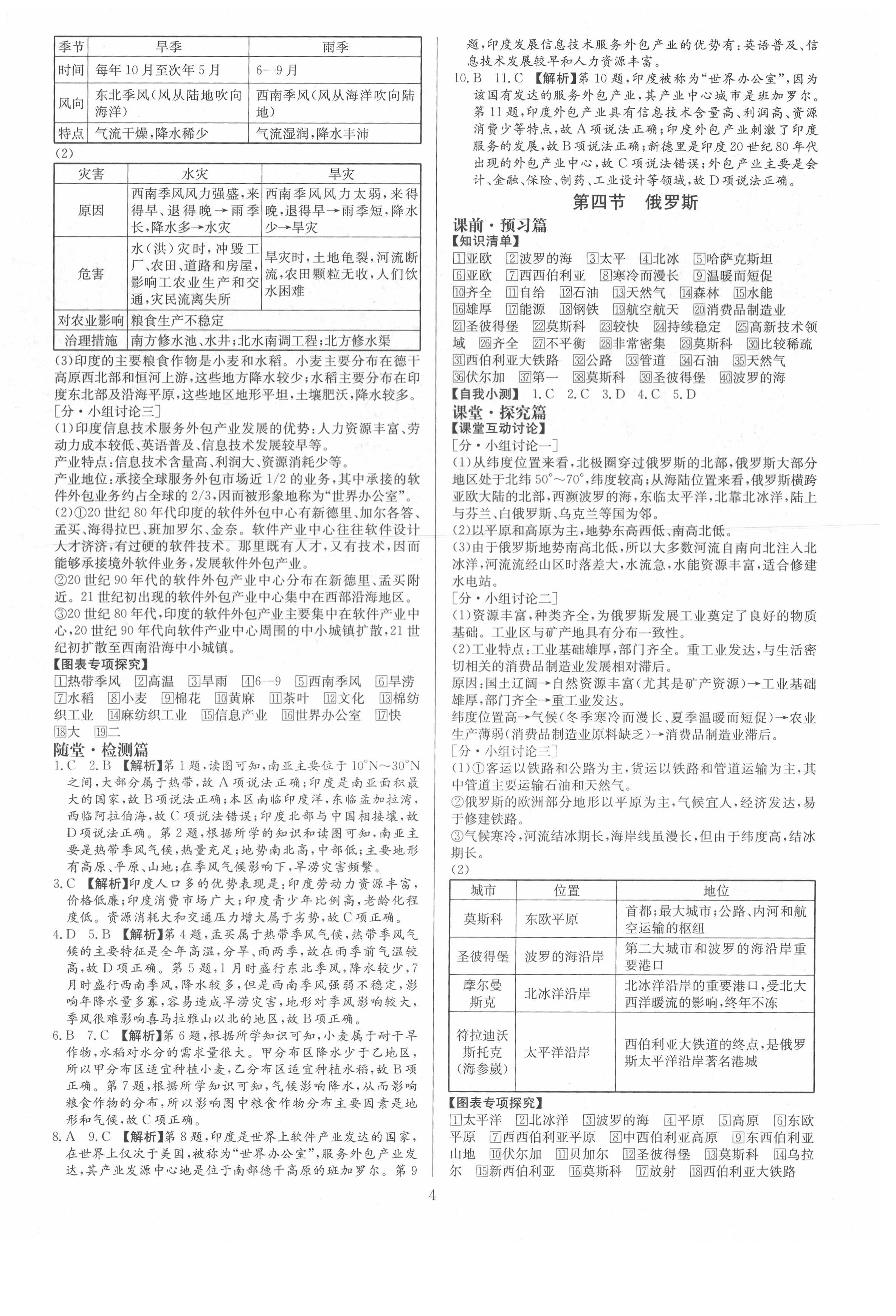 2021年金牌學(xué)典七年級地理下冊人教版廣東專版 第4頁