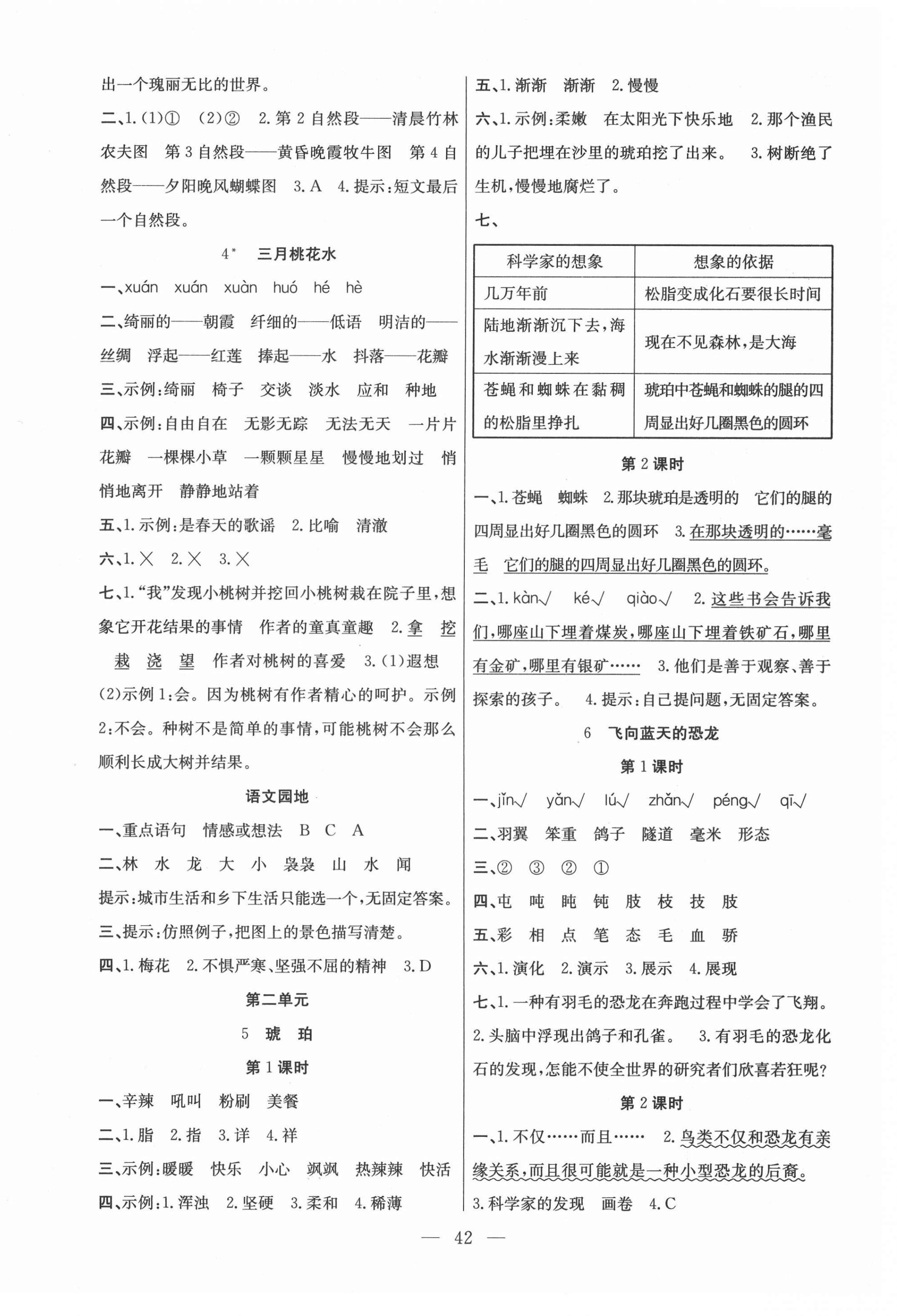 2021年课堂制胜课时作业四年级语文下册人教版 第2页