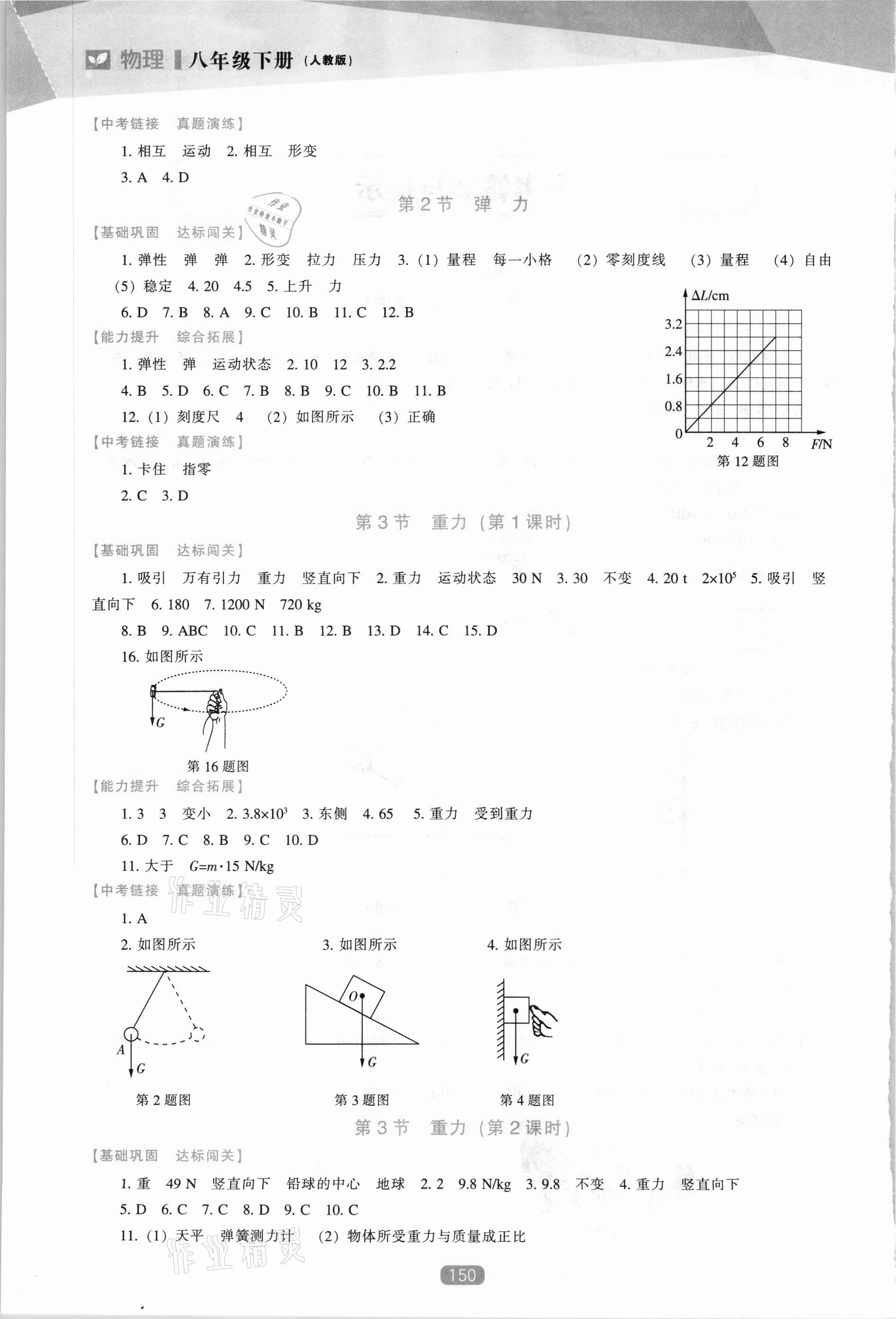 2021年新课程物理能力培养八年级下册人教版 第2页