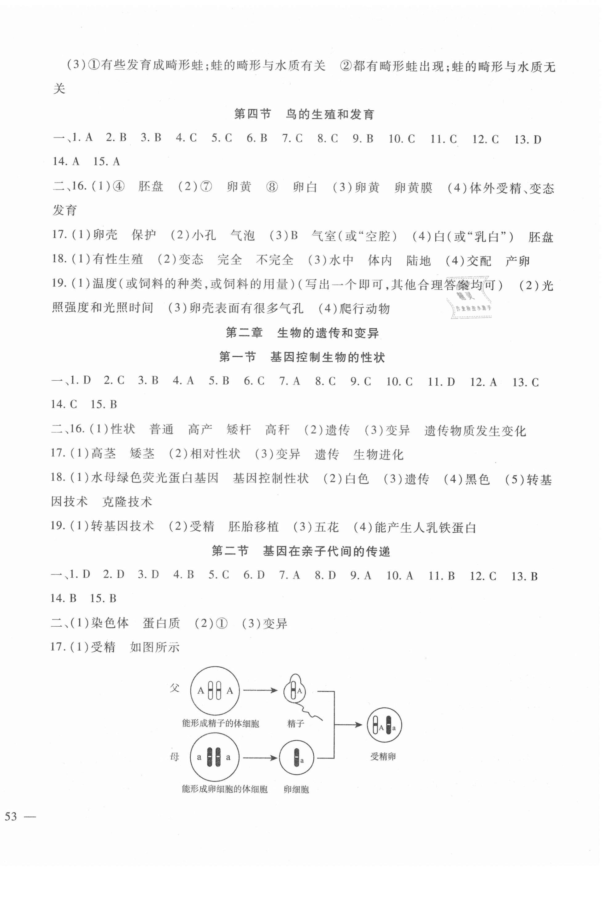 2021年华夏一卷通八年级生物下册人教版 第2页