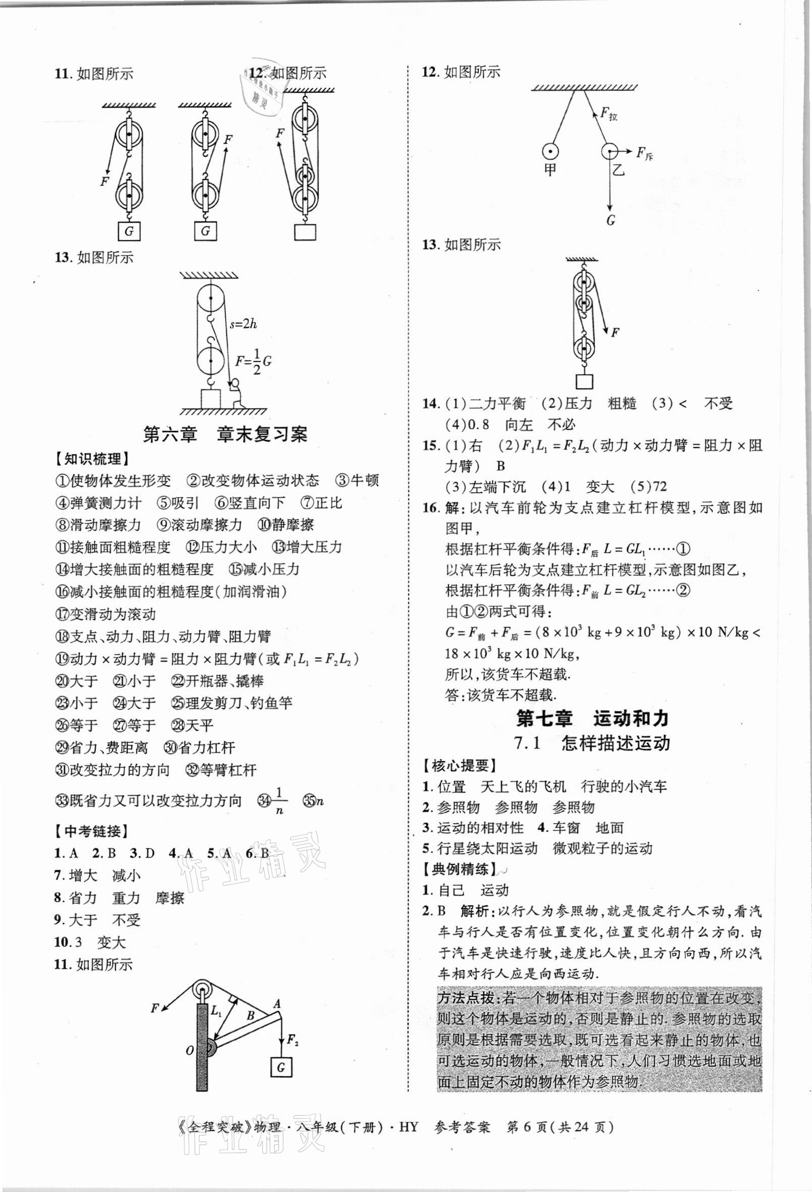 2021年全程突破八年級物理下冊滬粵版 第6頁