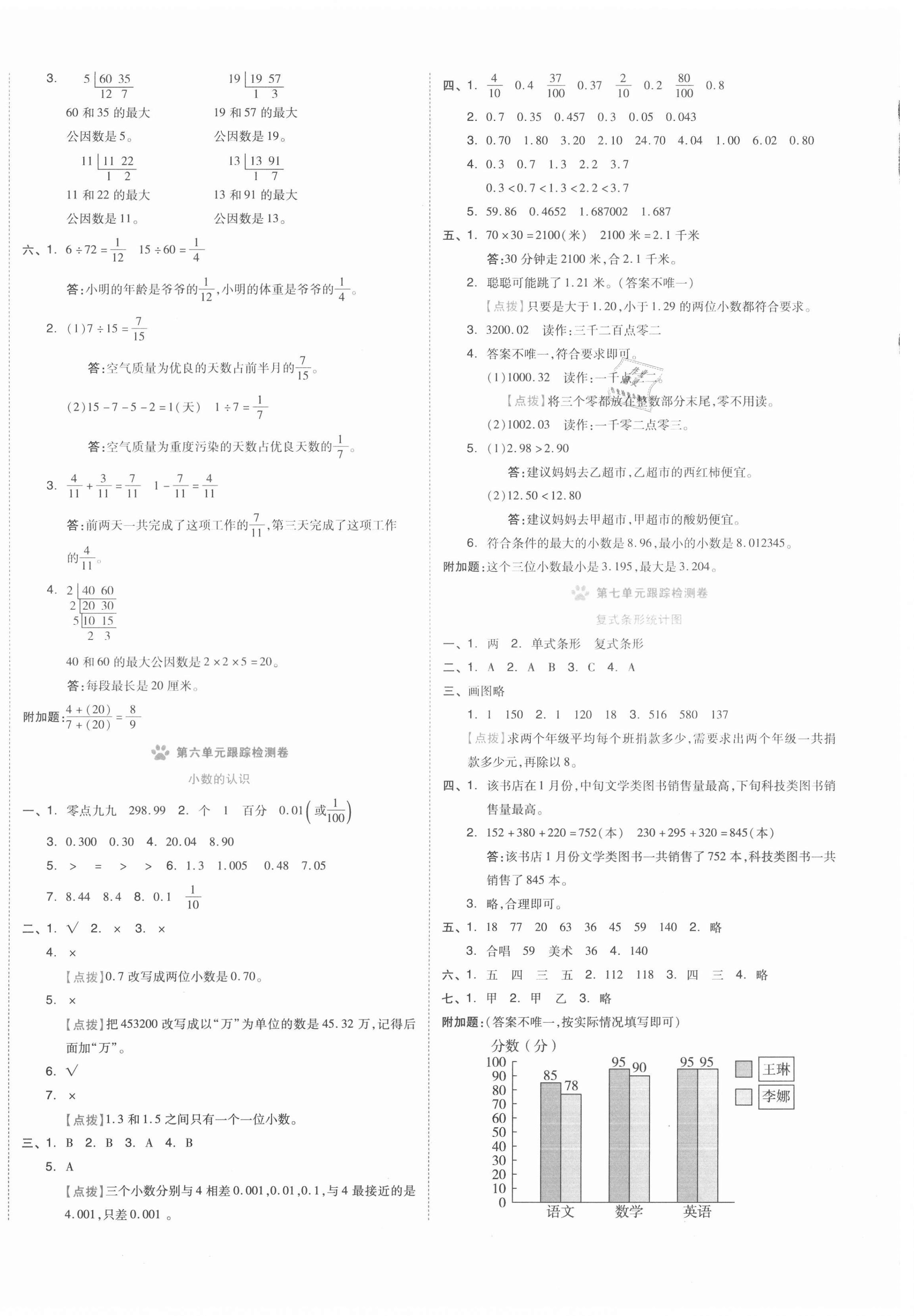 2021年好卷四年級數(shù)學(xué)下冊冀教版 第4頁