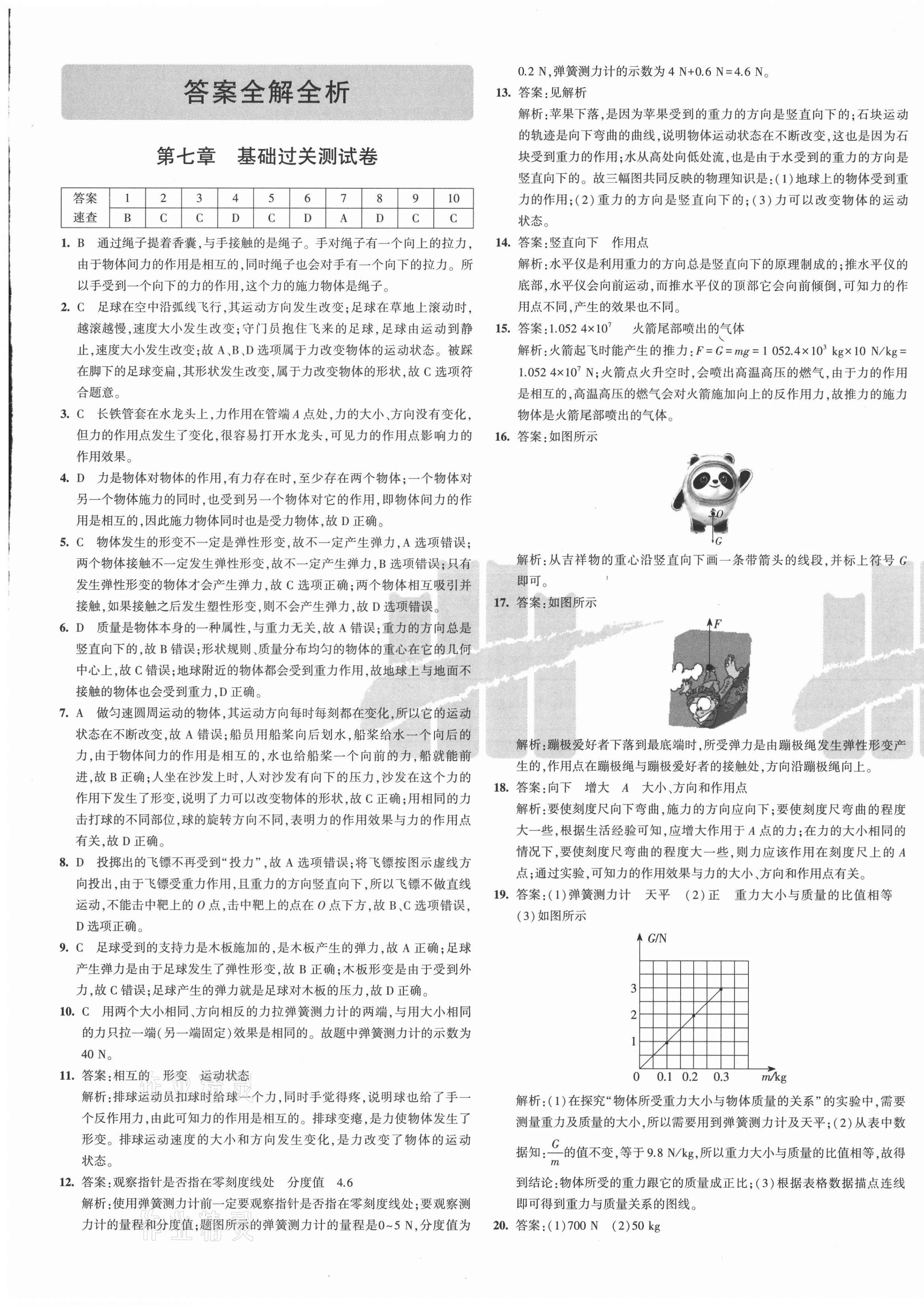 2021年5年中考3年模擬初中試卷八年級(jí)物理下冊(cè)人教版 第1頁(yè)