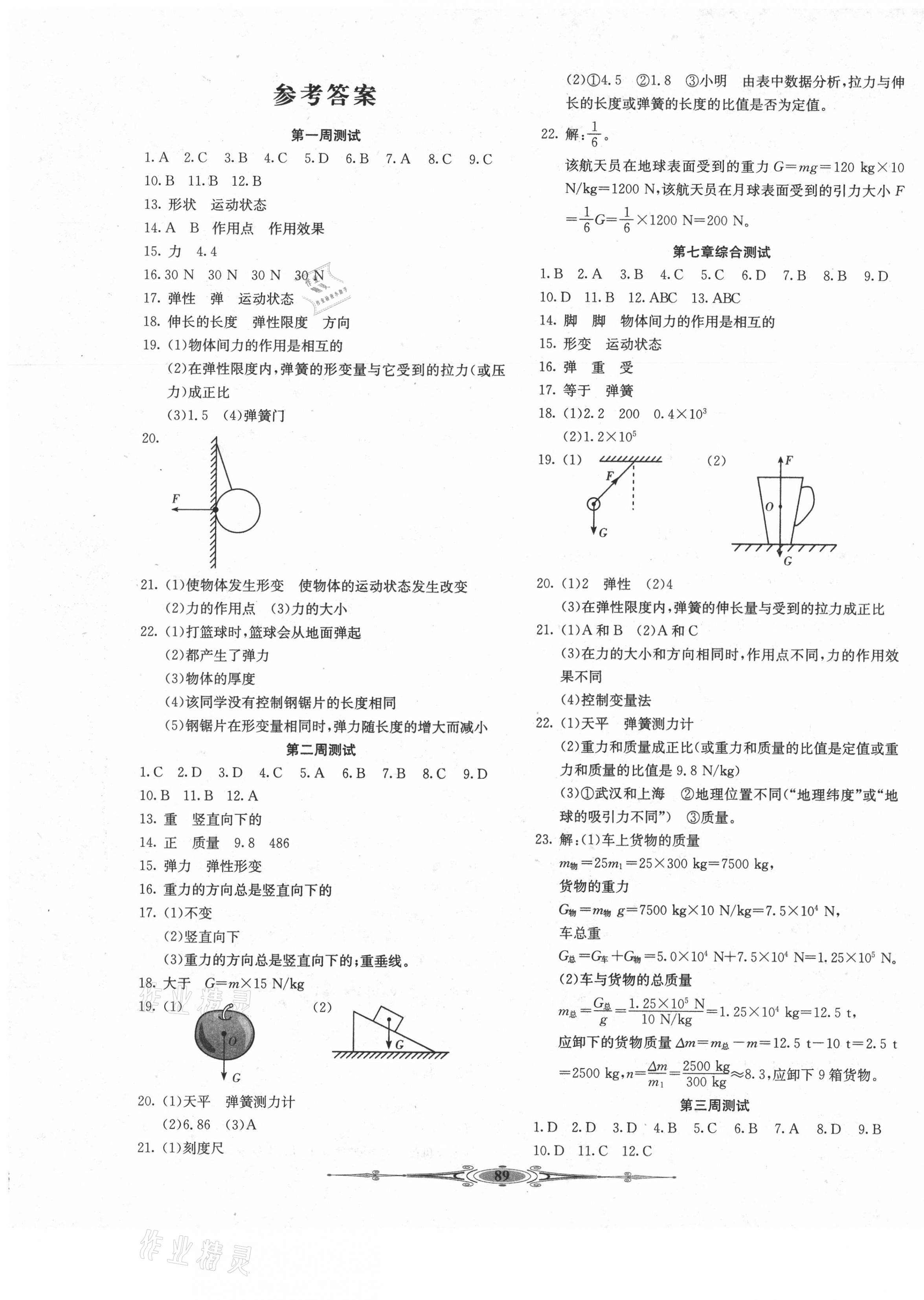 2021年贏在課堂全能好卷八年級(jí)物理下冊人教版 第1頁