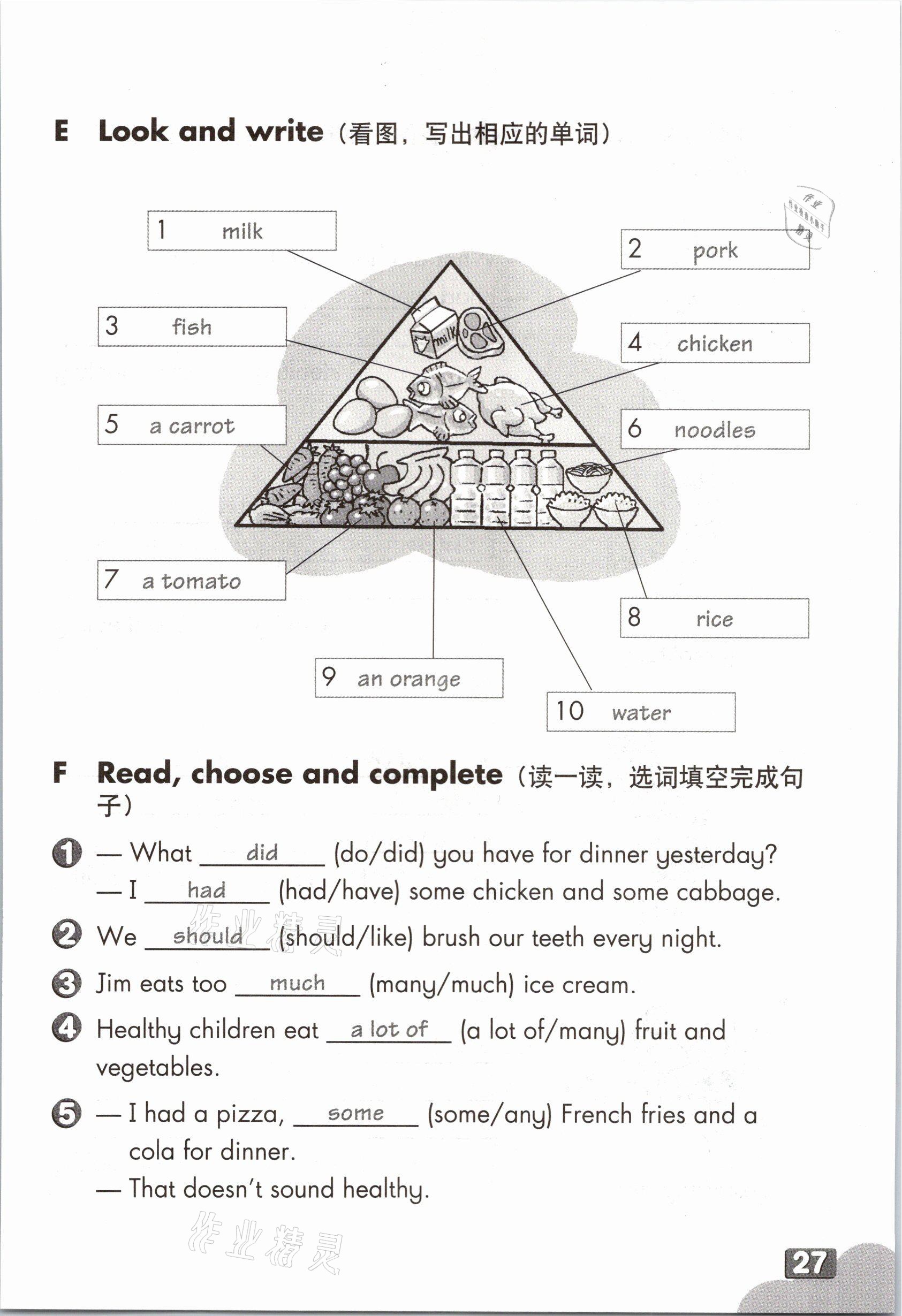 2021年練習(xí)部分五年級(jí)英語(yǔ)第二學(xué)期滬教版54制 第26頁(yè)