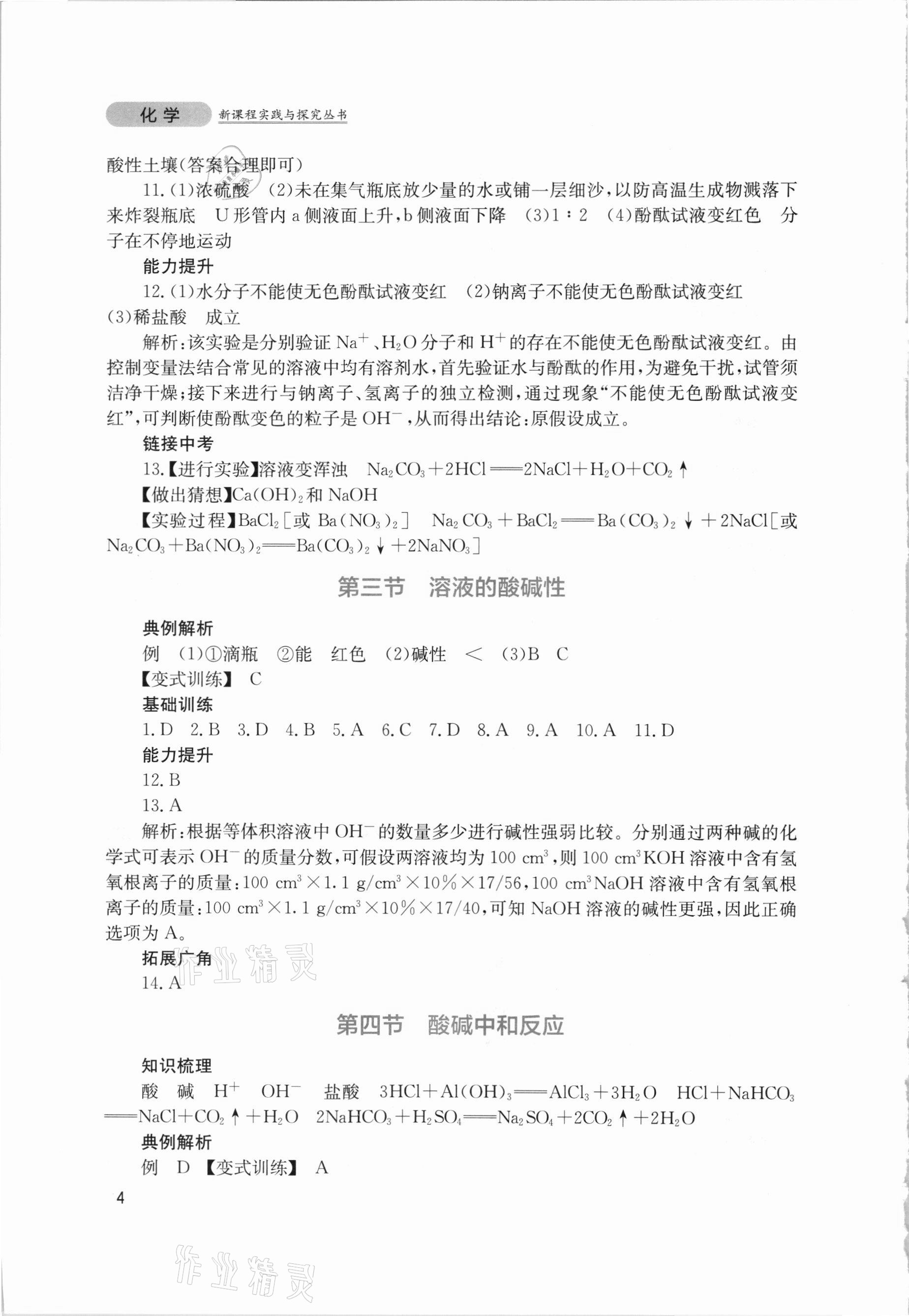 2021年新课程实践与探究丛书九年级化学下册鲁教版 第4页