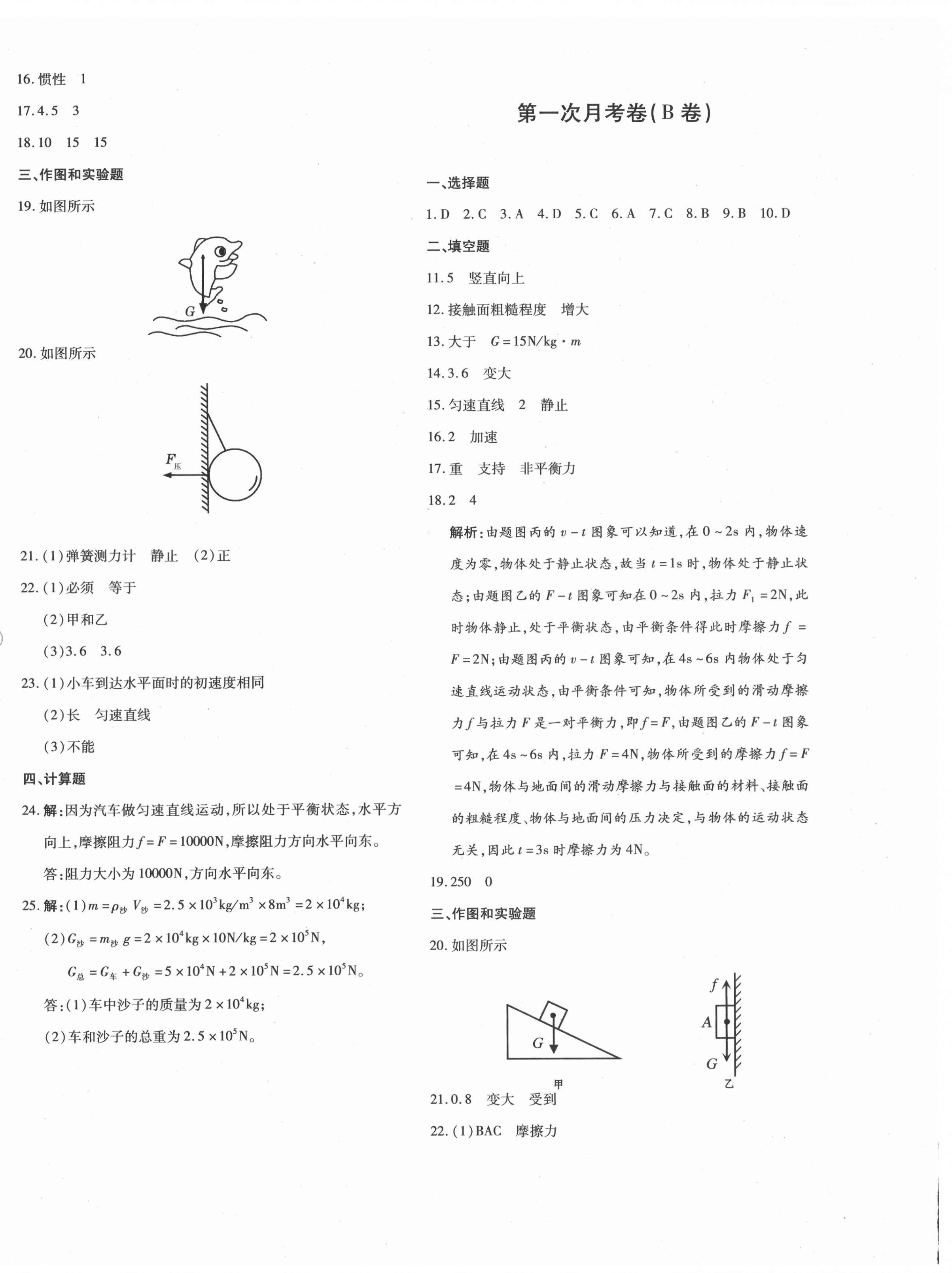2021年優(yōu)學1+1評價與測試八年級物理下冊人教版 第4頁