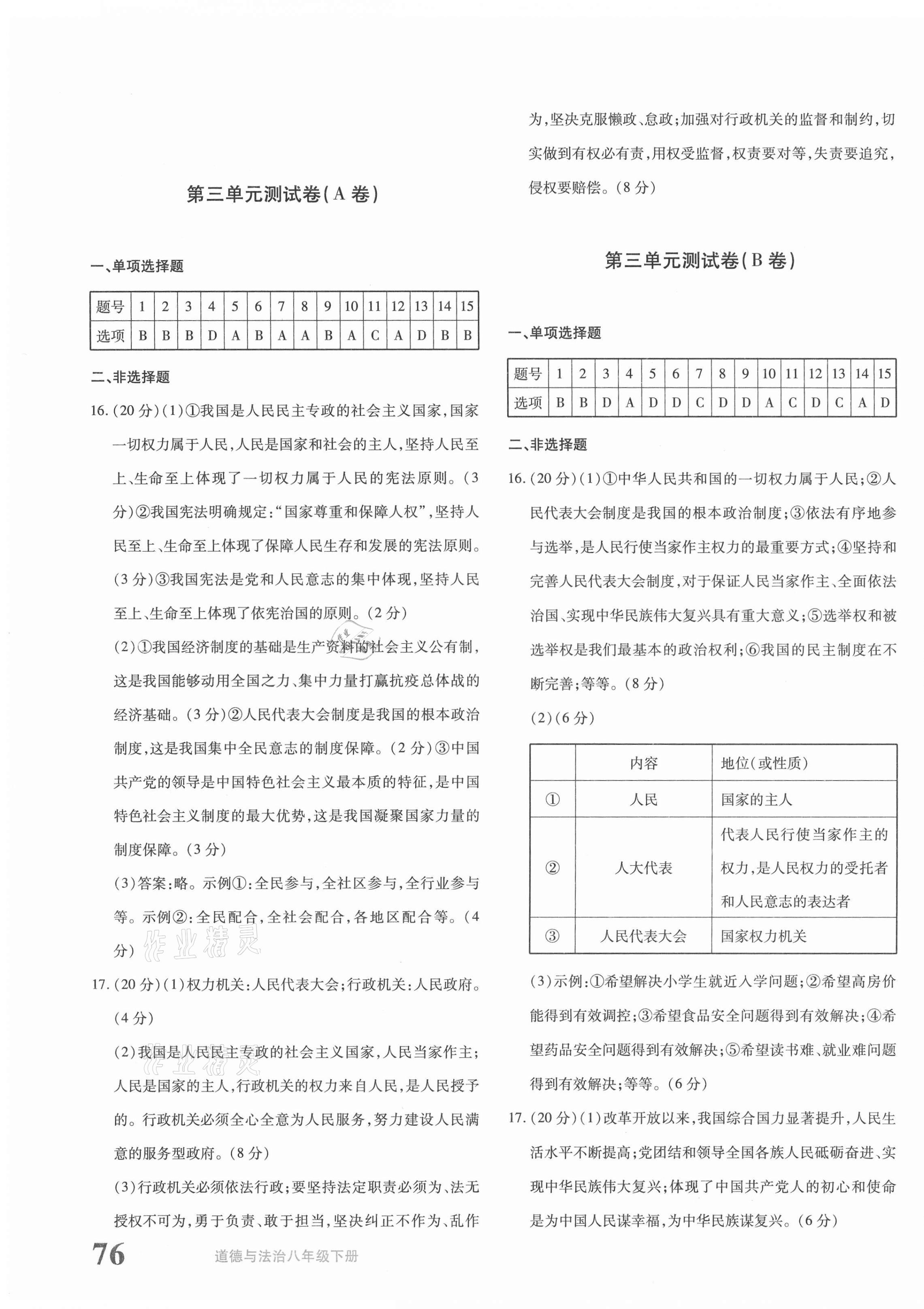 2021年優(yōu)學(xué)1+1評價(jià)與測試八年級道德與法治下冊人教版 第3頁