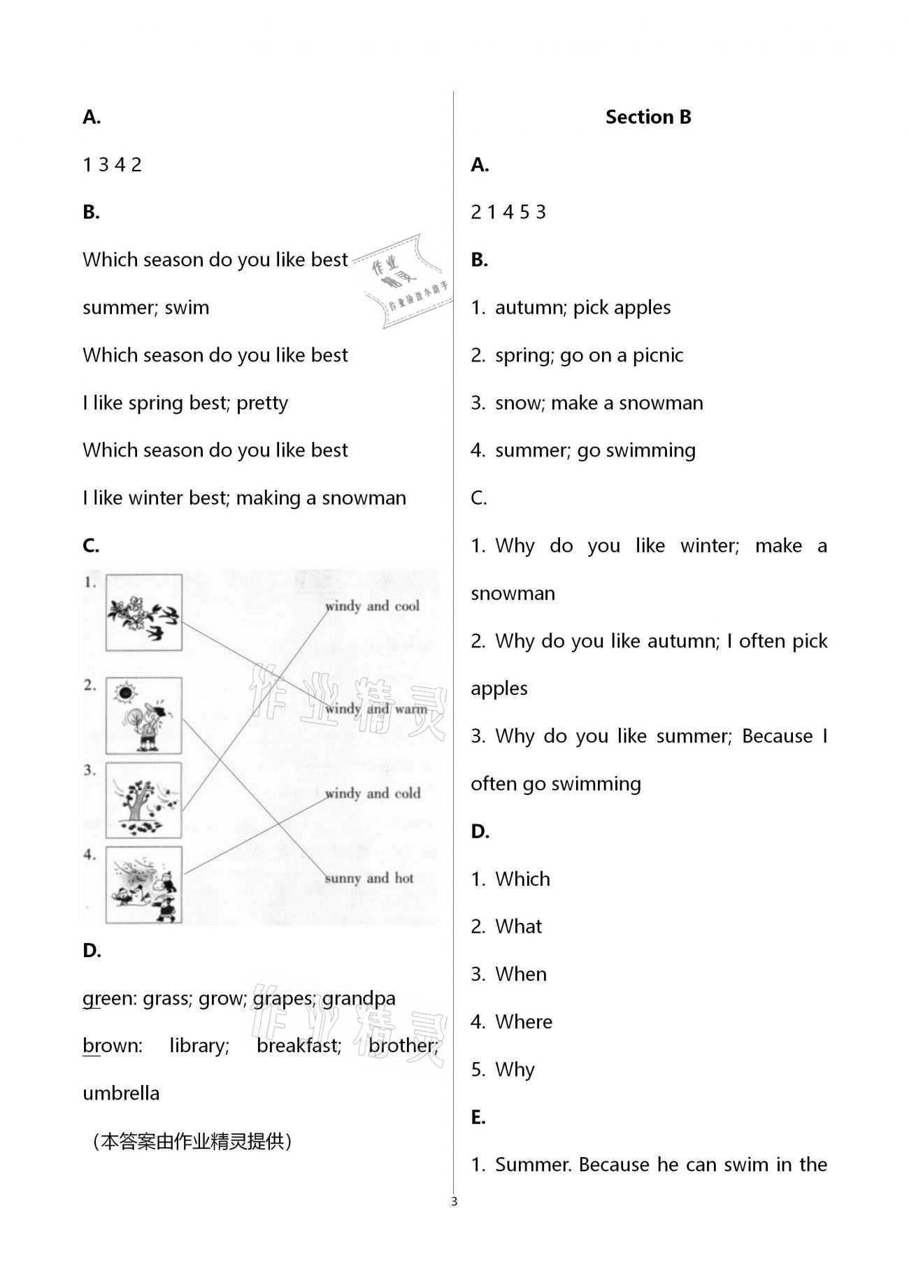 2021年新課堂同步學(xué)習(xí)與探究五年級英語下學(xué)期人教版棗莊專版 第3頁