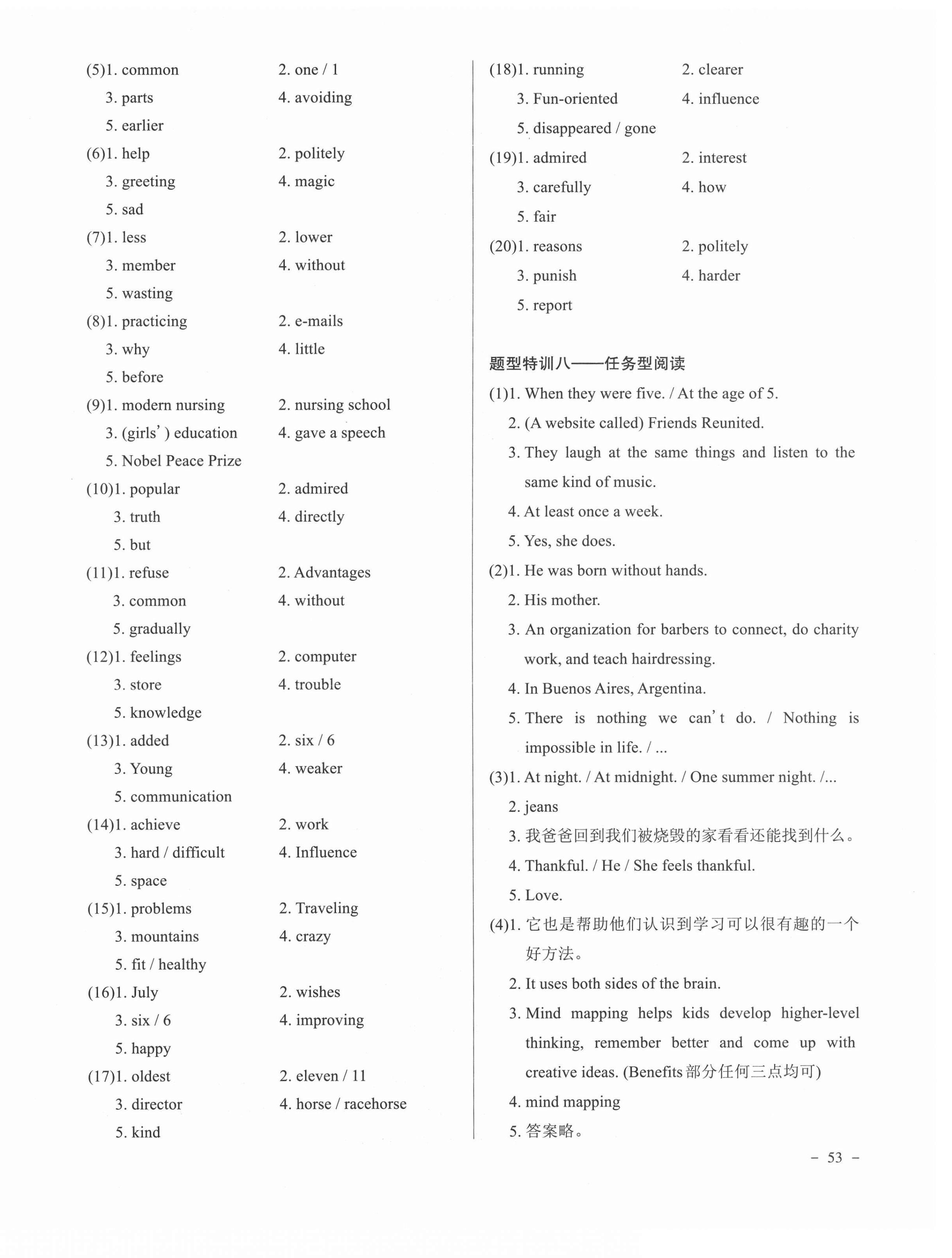 2021年山西中考提分特訓英語 第2頁