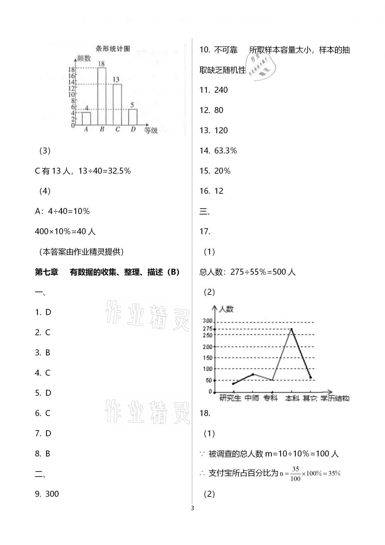 2021年綠色成長互動(dòng)空間配套練習(xí)八年級(jí)數(shù)學(xué)下冊蘇科版 參考答案第3頁