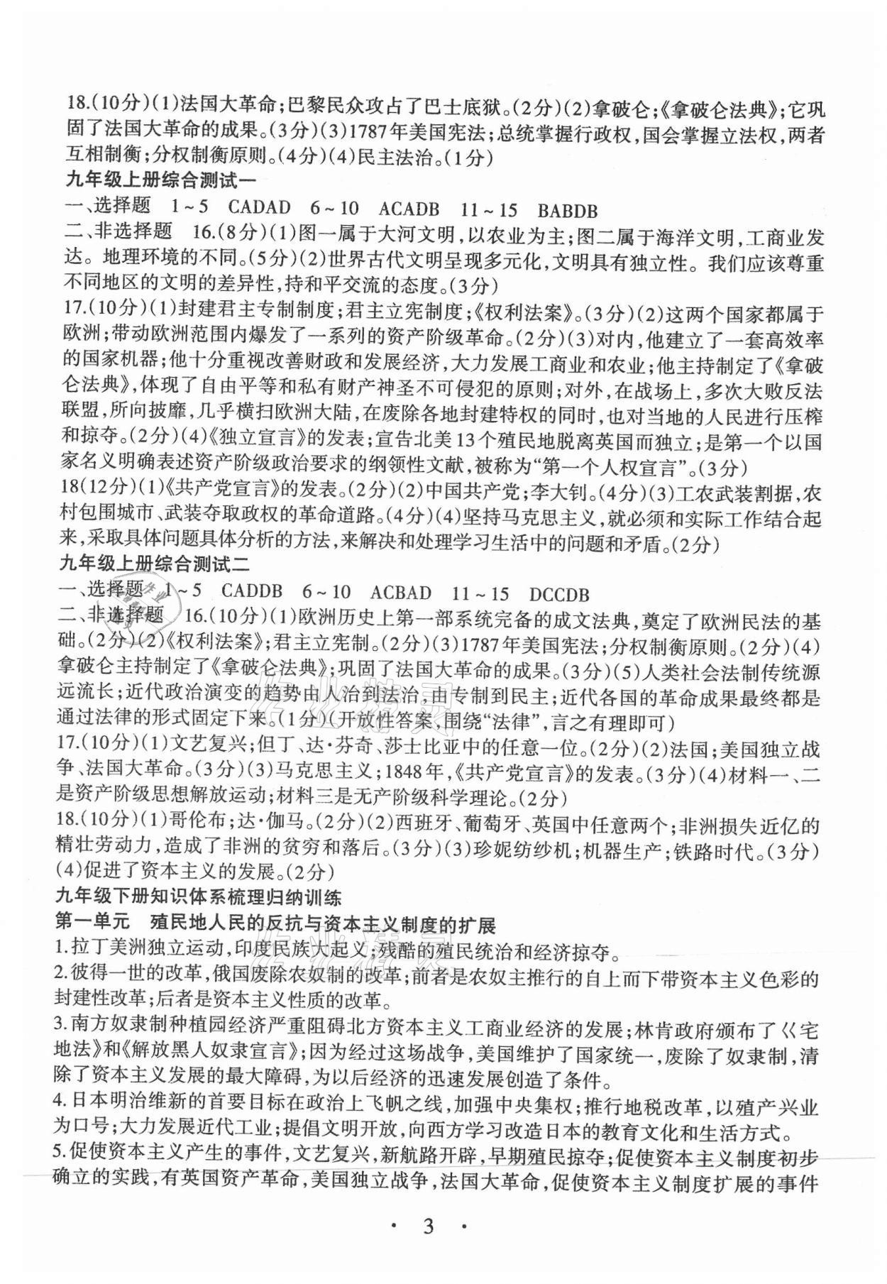 2021年名師引領(lǐng)歷史三輪復(fù)習(xí) 第3頁