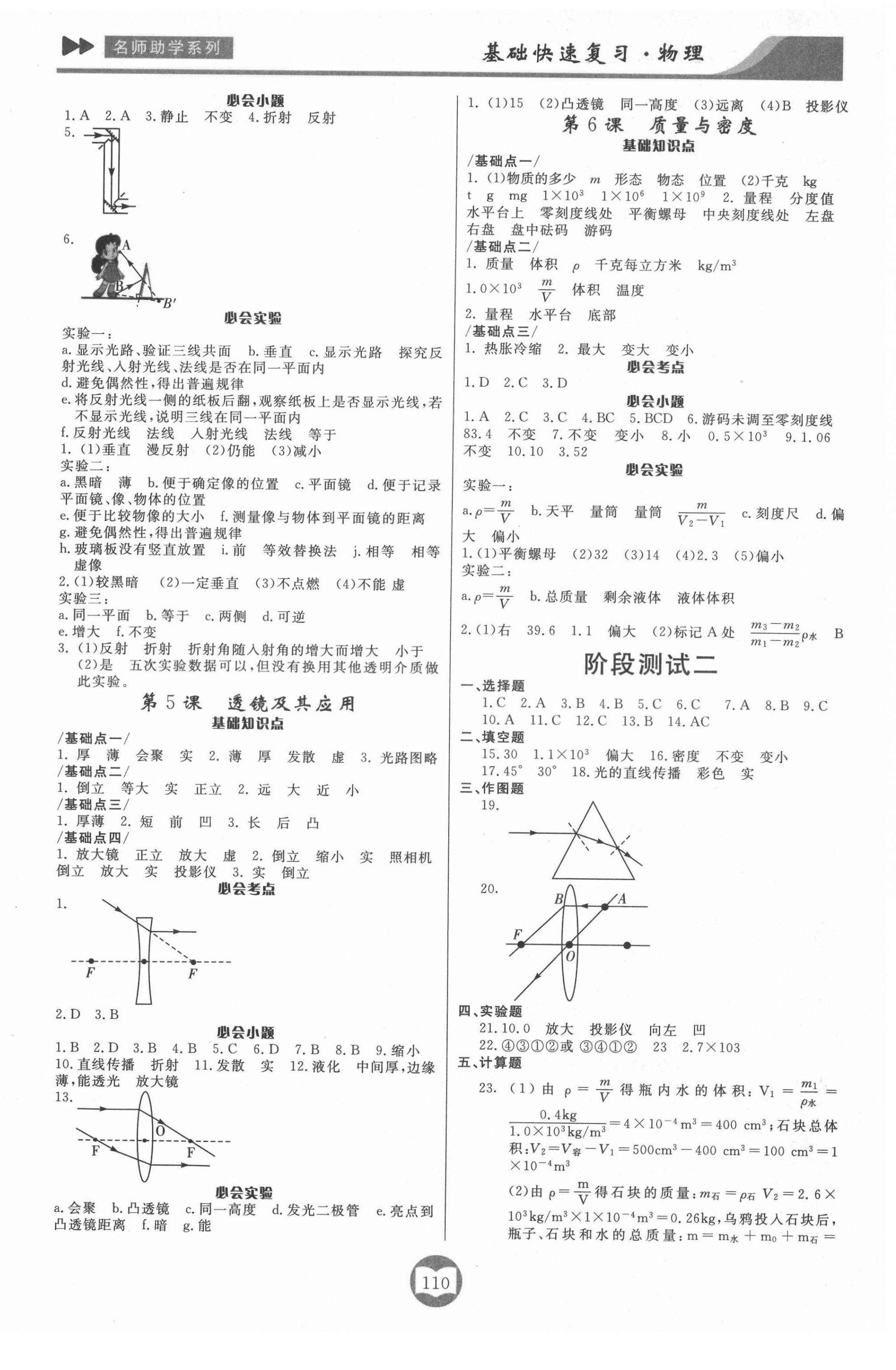 2021年中考总复习基础快速复习物理 第2页