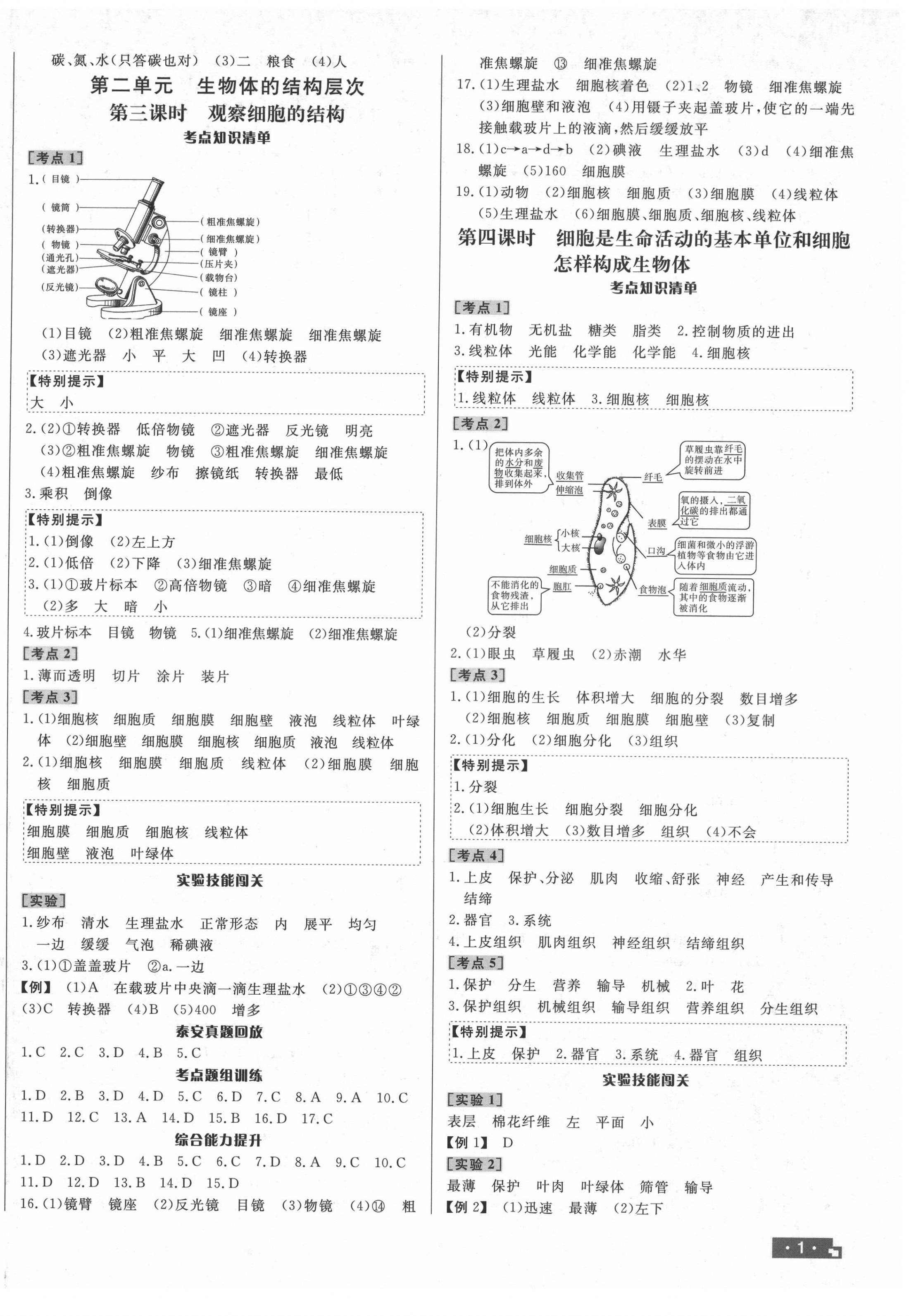 2021年中考對策生物泰安專版 第2頁