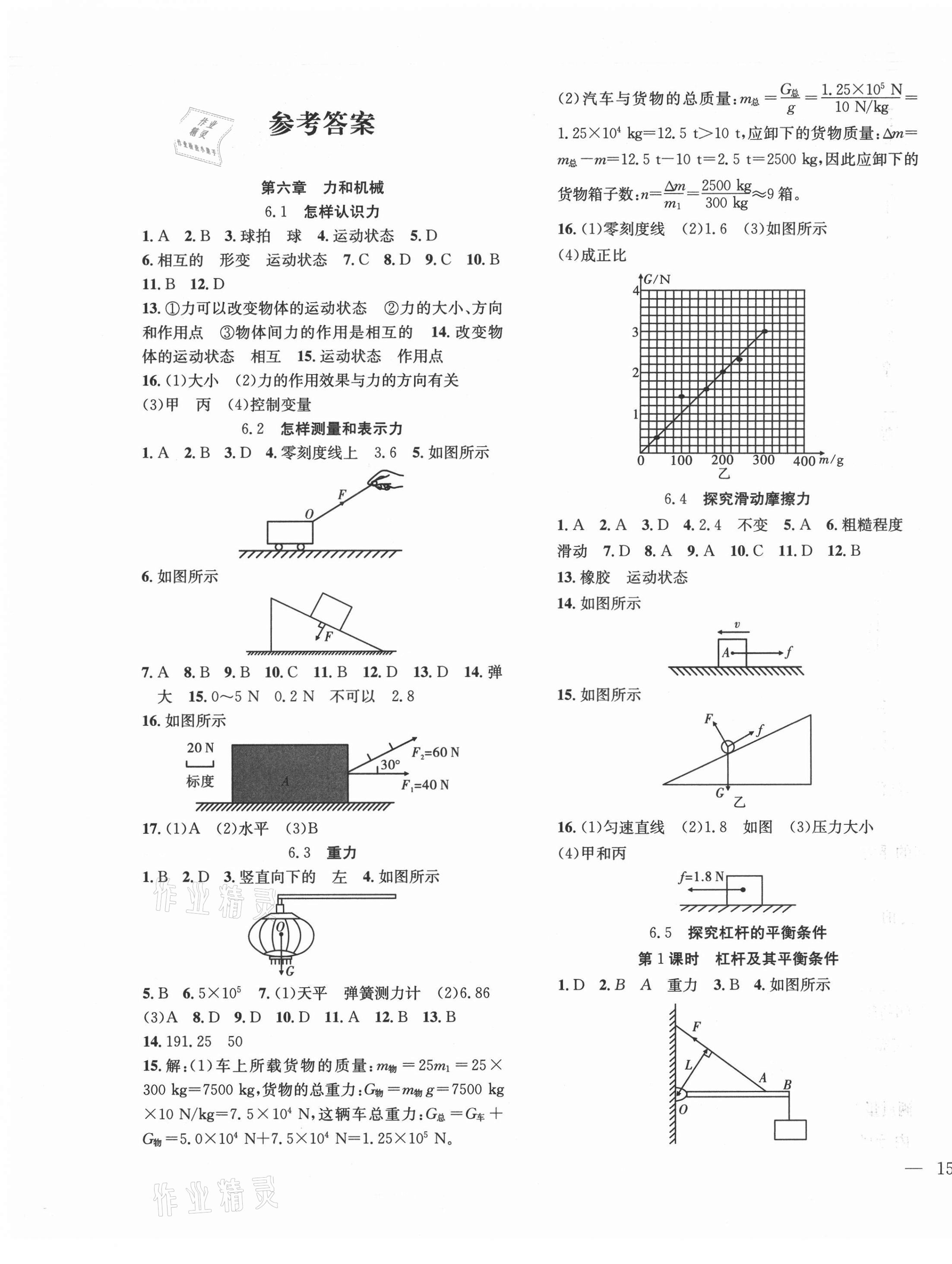 2021年体验型学案八年级物理下册沪粤版 第1页