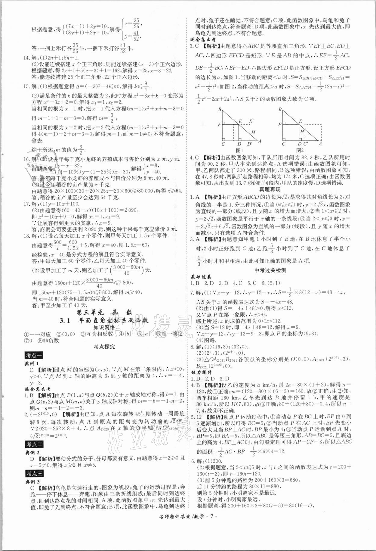 2021年名師特訓(xùn)初中畢業(yè)班總復(fù)習(xí)數(shù)學(xué)安徽專版 第7頁