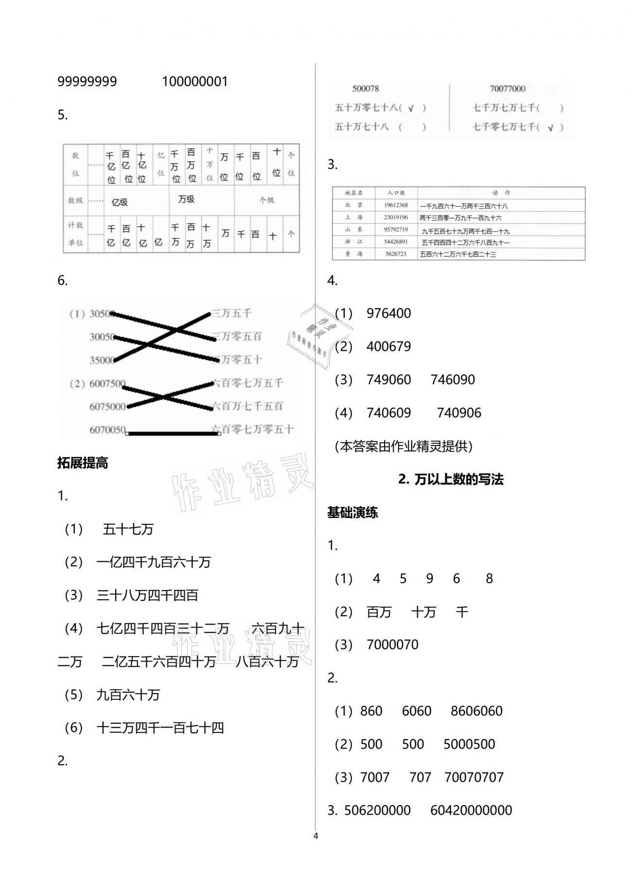 2021年同步練習冊三年級數(shù)學下冊青島版54制淄博專版青島出版社 參考答案第4頁