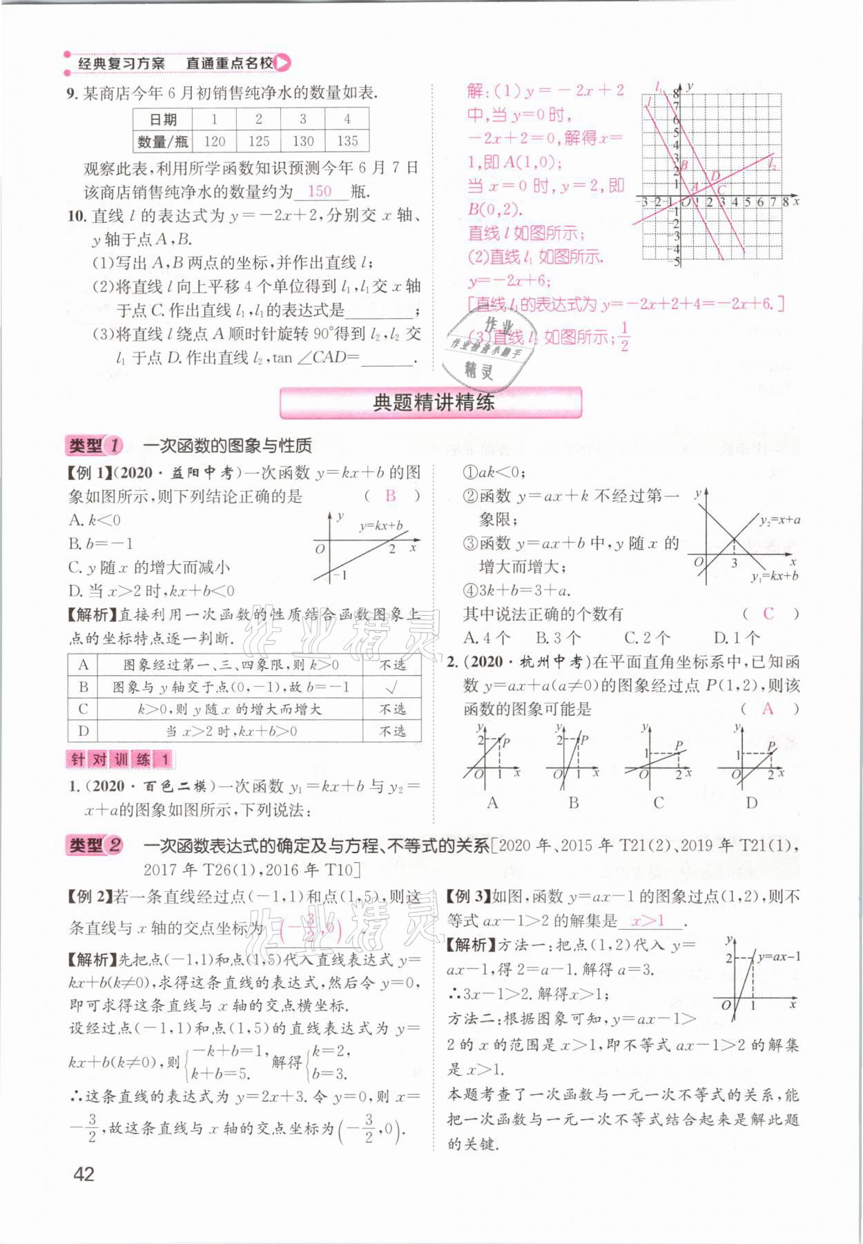 2021年鴻鵠志文化百色中考命題研究中考王數(shù)學(xué) 參考答案第42頁