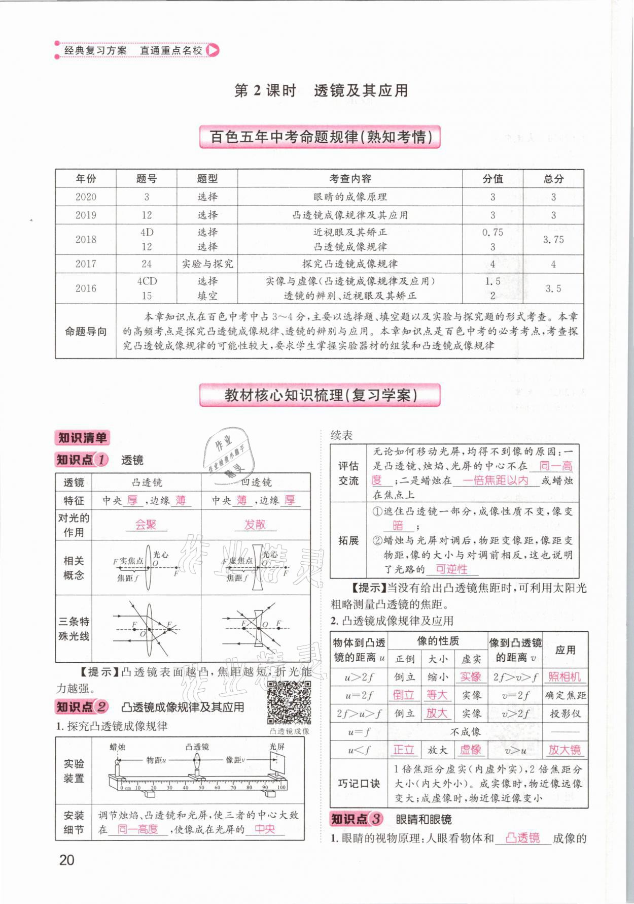 2021年鴻鵠志文化百色中考命題研究中考王物理 參考答案第20頁