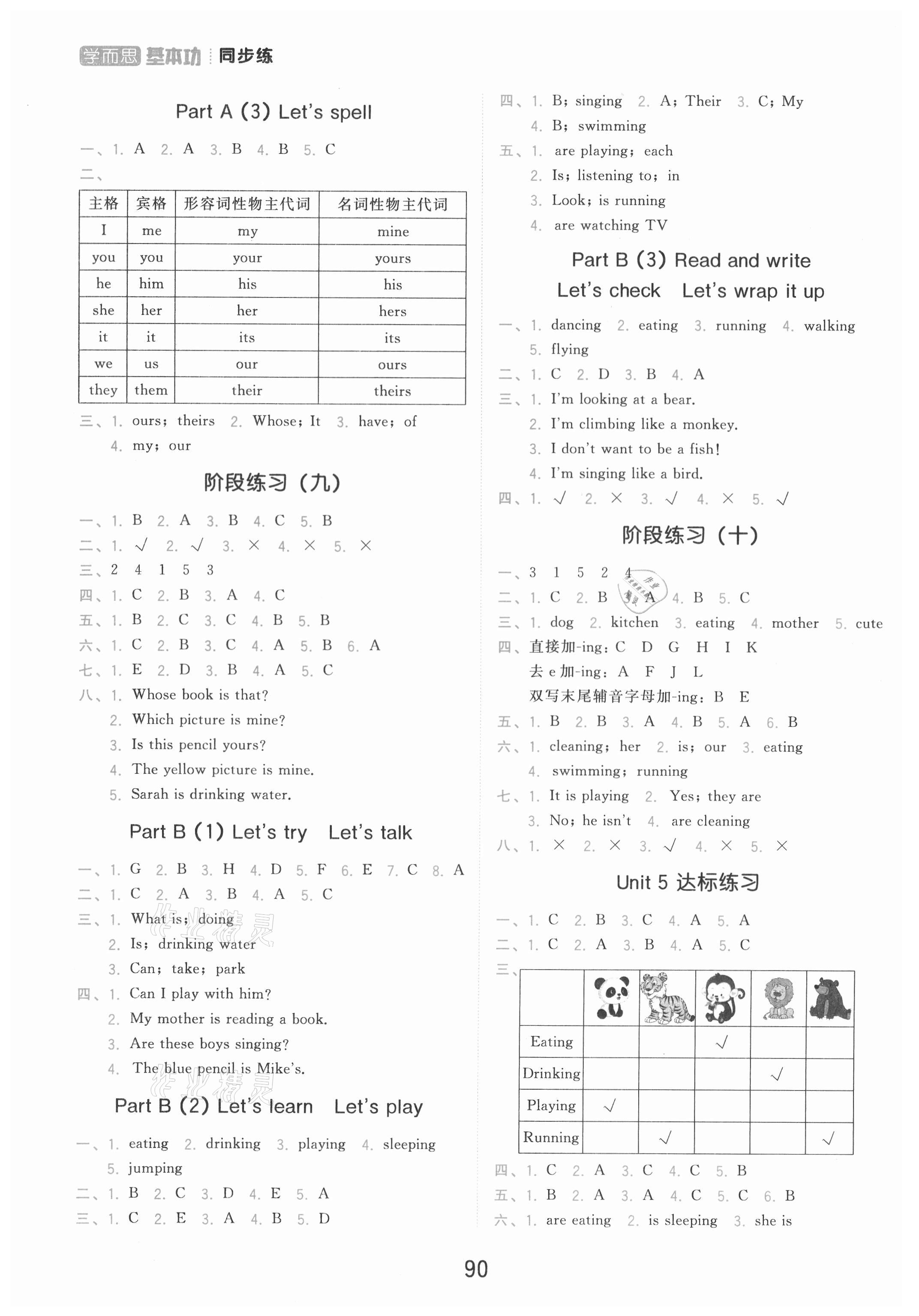 2021年學(xué)而思基本功同步練五年級(jí)英語(yǔ)下冊(cè)人教PEP版 第6頁(yè)