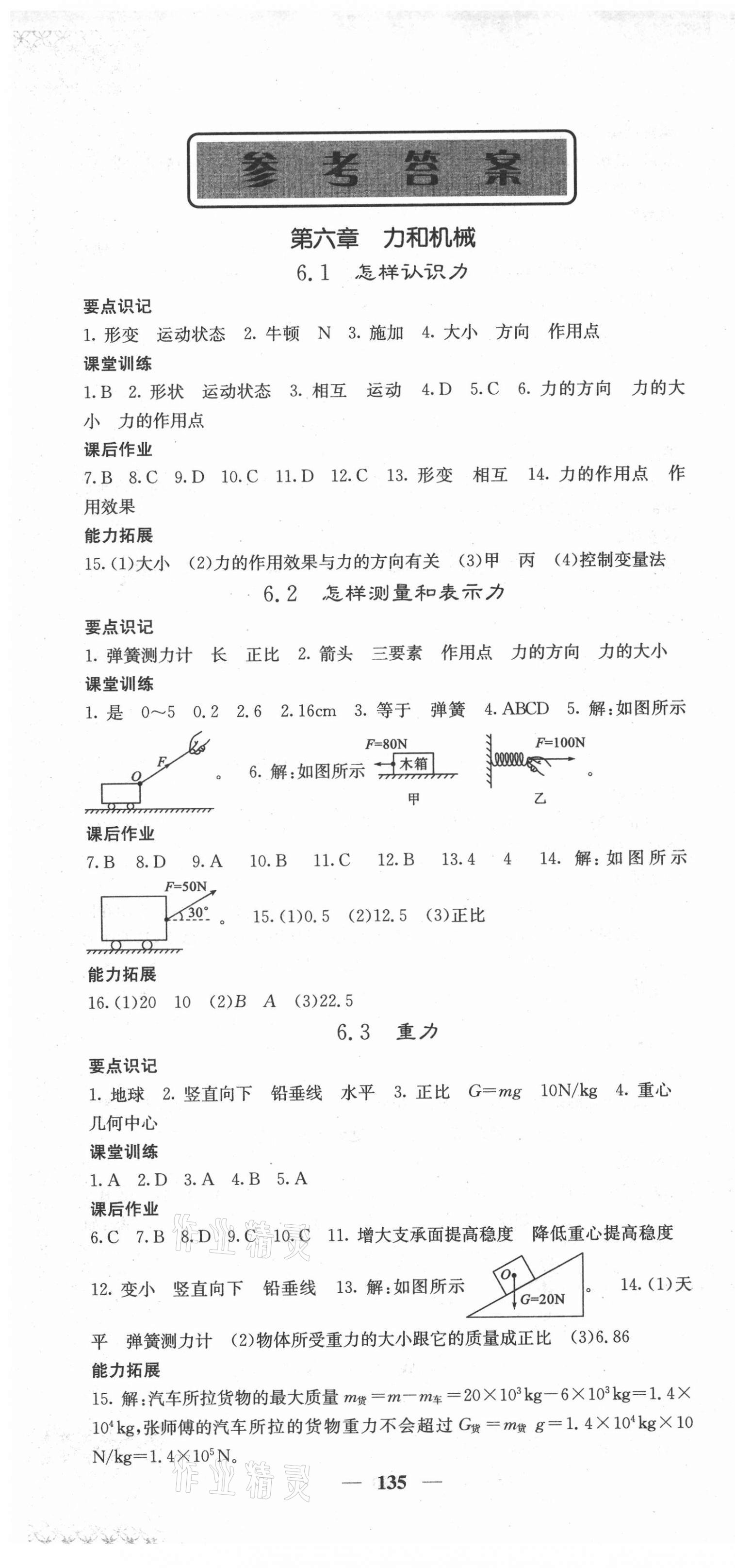 2021年課堂點(diǎn)睛八年級(jí)物理下冊(cè)滬粵版安徽專版 第1頁(yè)