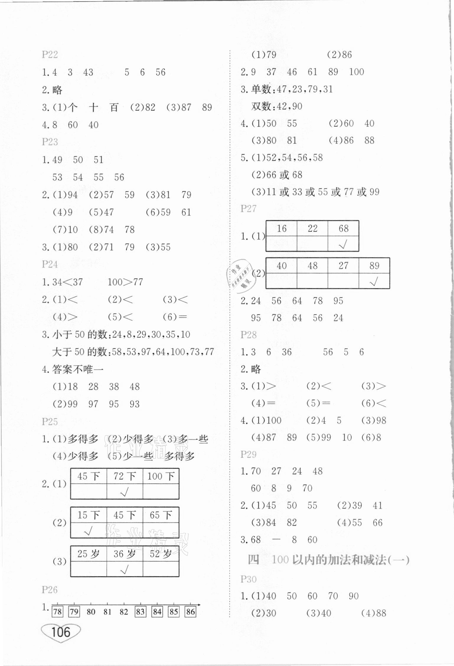 2021年小學數(shù)學口算心算速算一年級下冊蘇教版江蘇鳳凰美術出版社 第4頁