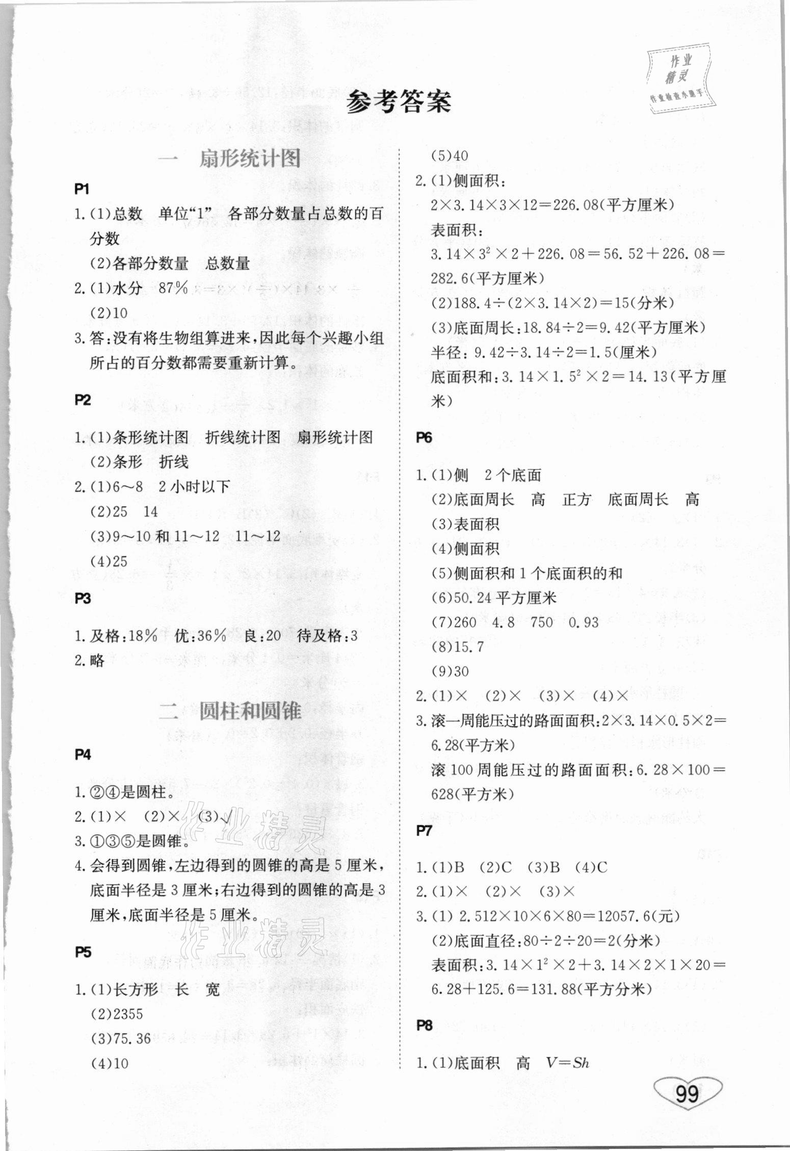 2021年小学数学口算心算速算六年级下册苏教版江苏凤凰美术出版社 第1页