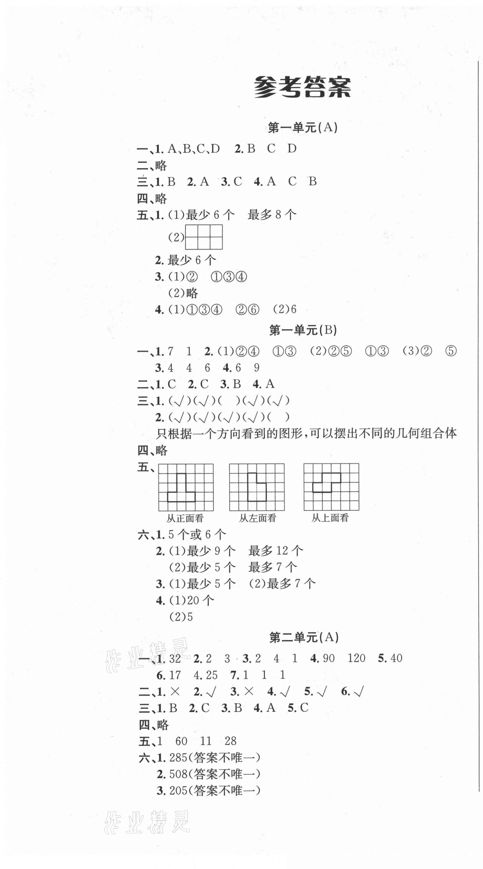 2021年呈明學(xué)堂名師設(shè)計(jì)AB卷五年級(jí)數(shù)學(xué)下冊(cè)人教版 第1頁(yè)