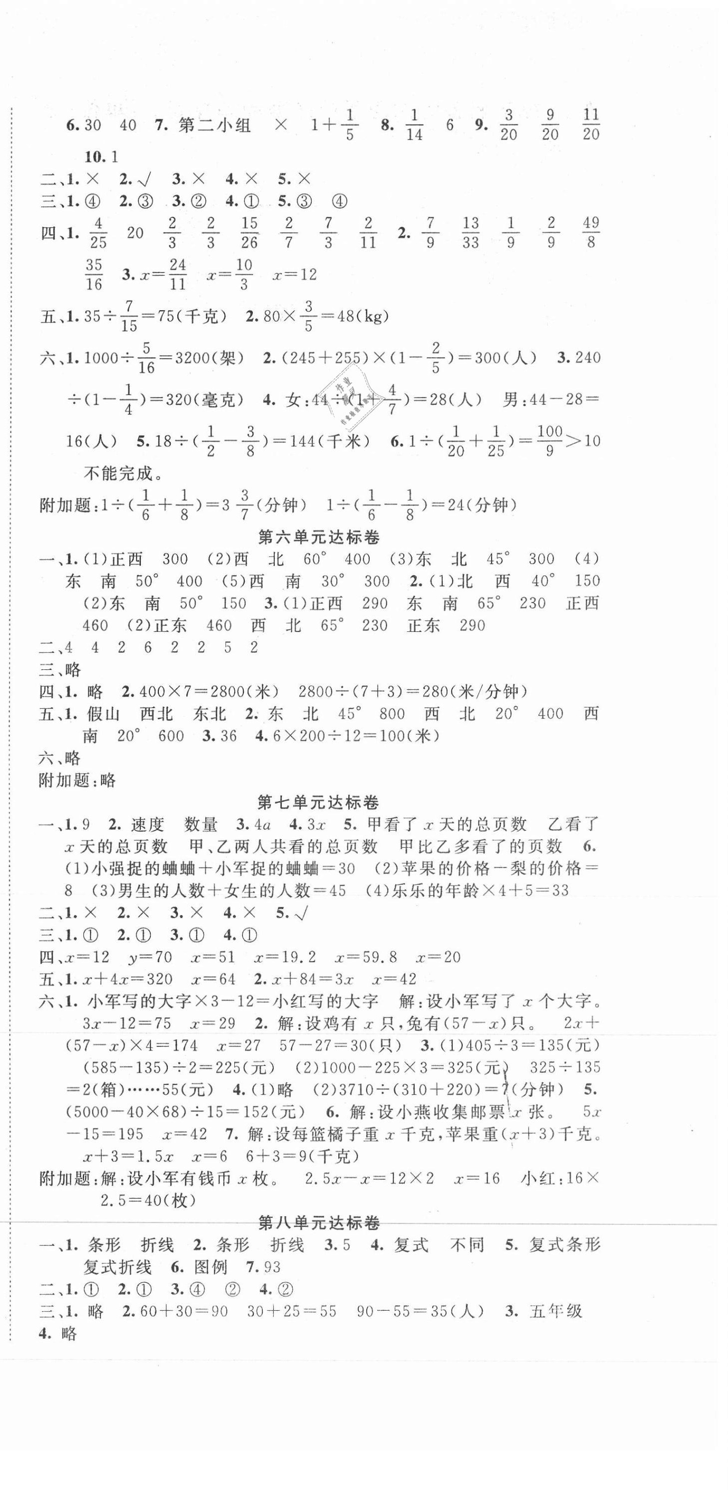 2021年全程奪冠五年級數學下冊北師大版寧波出版社 第3頁