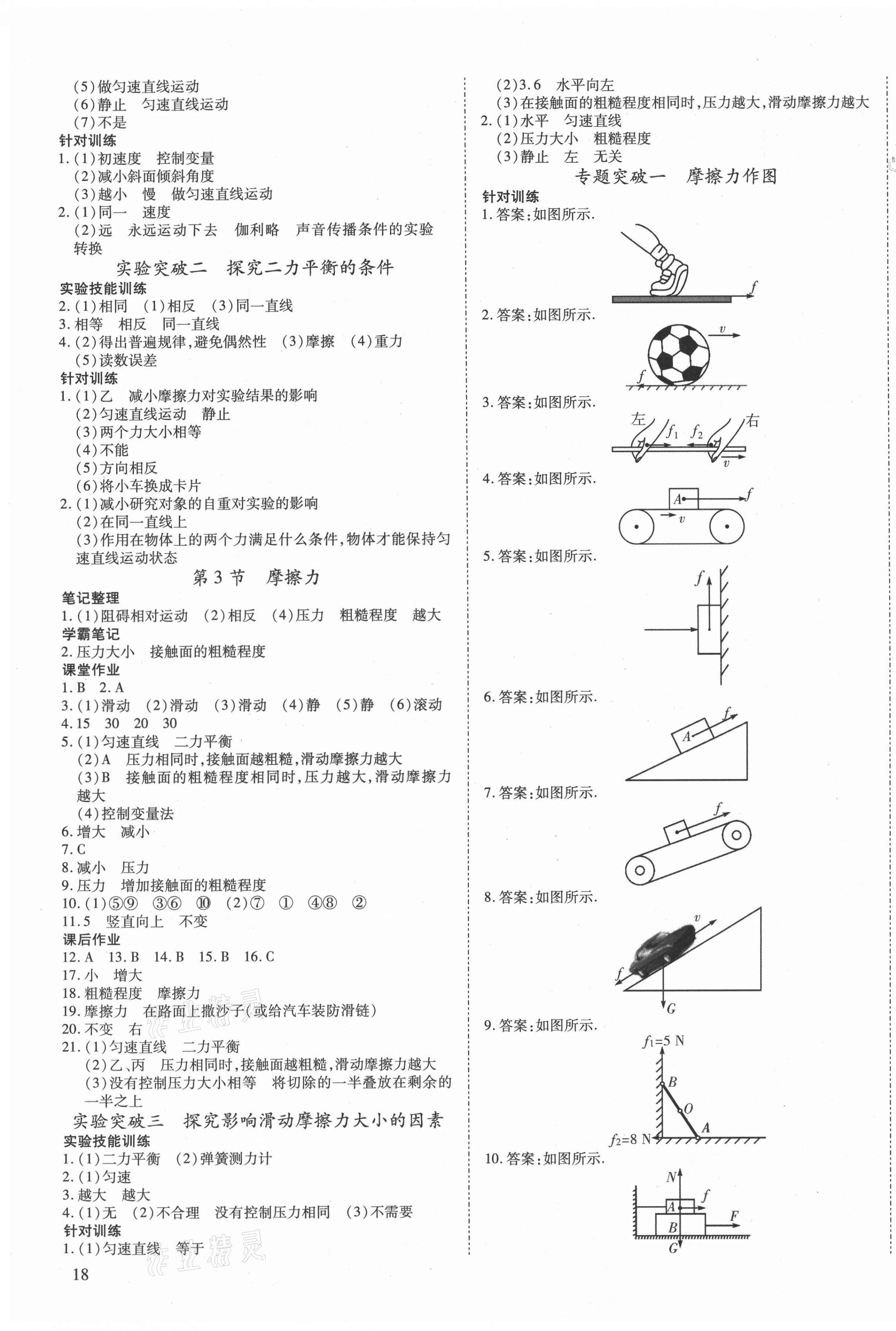 2021年我的作業(yè)八年級(jí)物理下冊(cè)人教版 第3頁(yè)