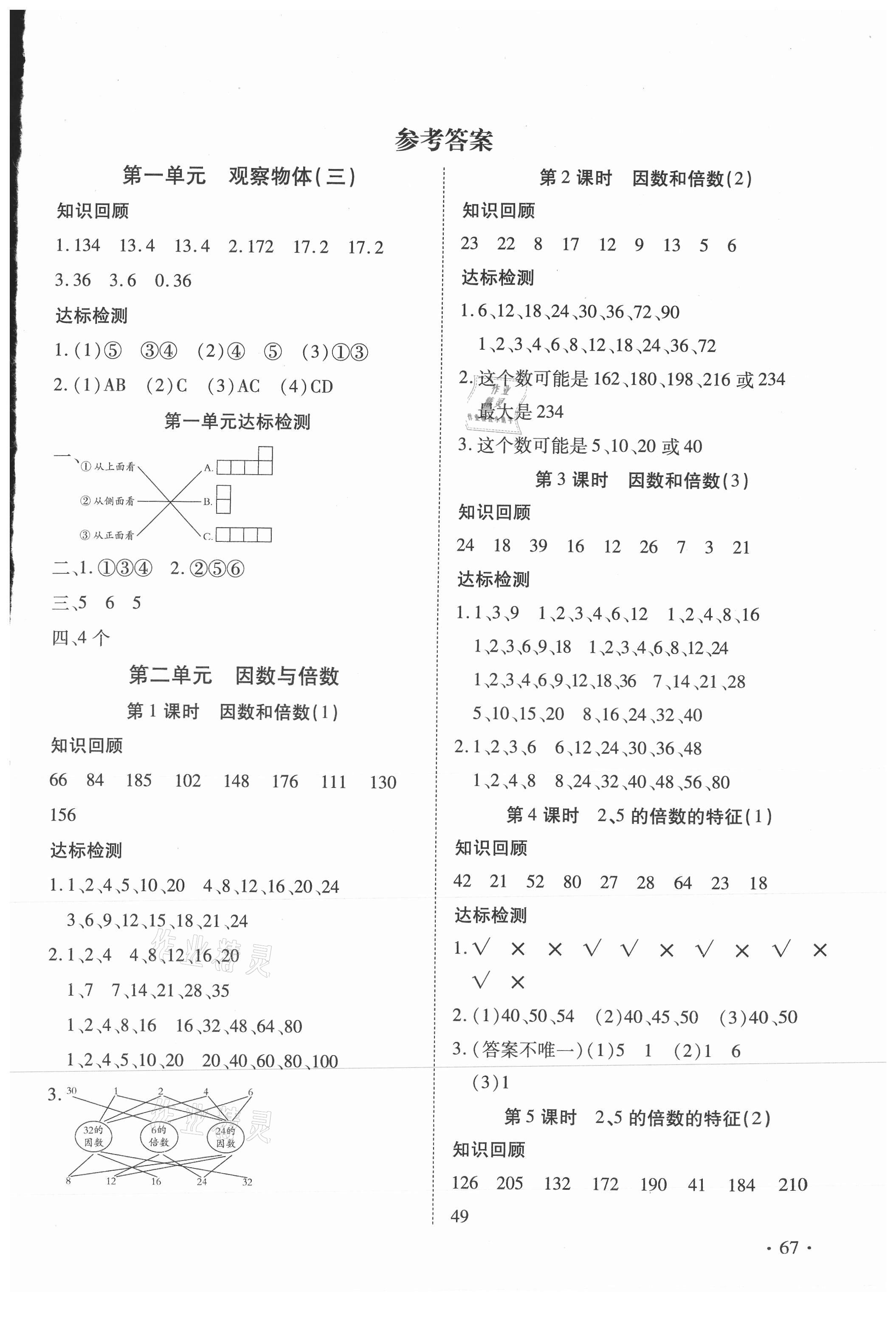 2021年快樂益智計算達人五年級數(shù)學下冊人教版 第1頁