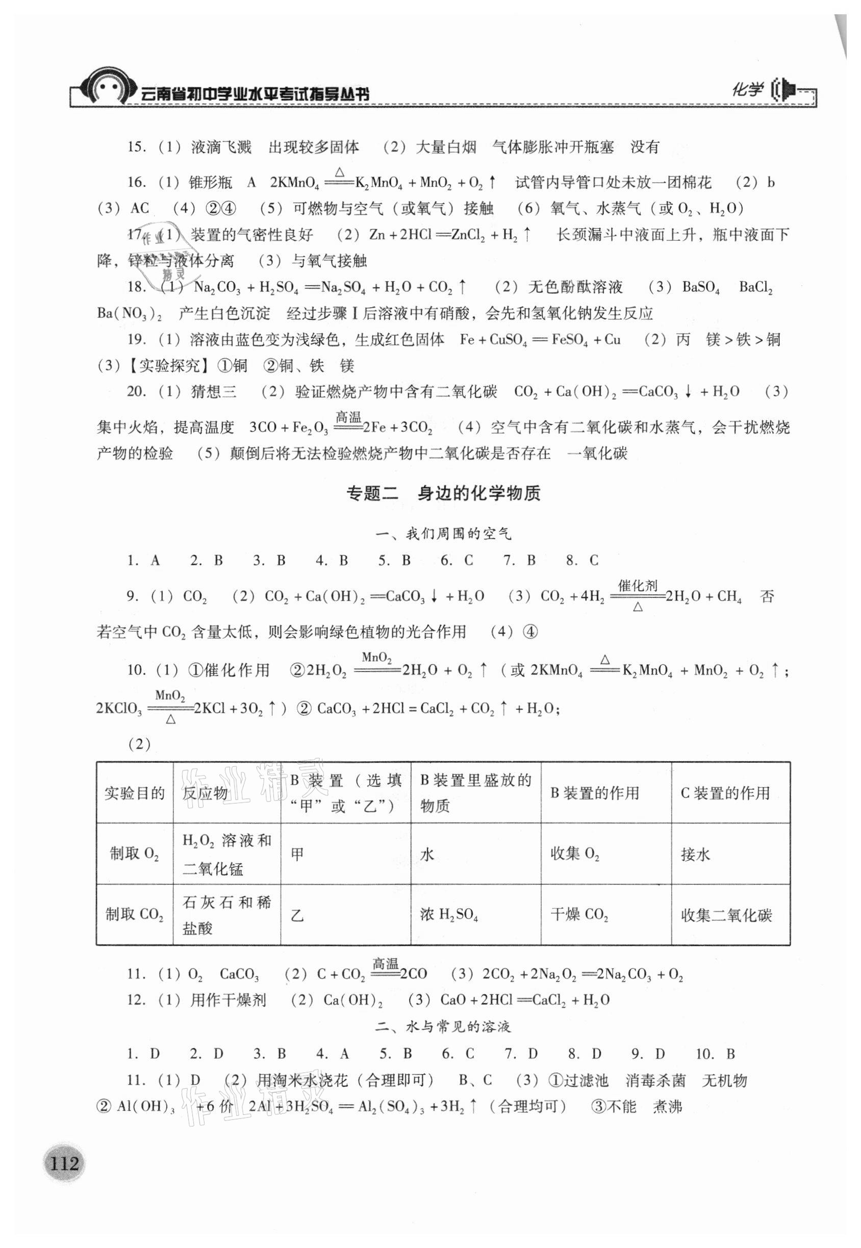 2021年云南省初中學(xué)業(yè)水平考試指導(dǎo)叢書化學(xué) 第2頁(yè)