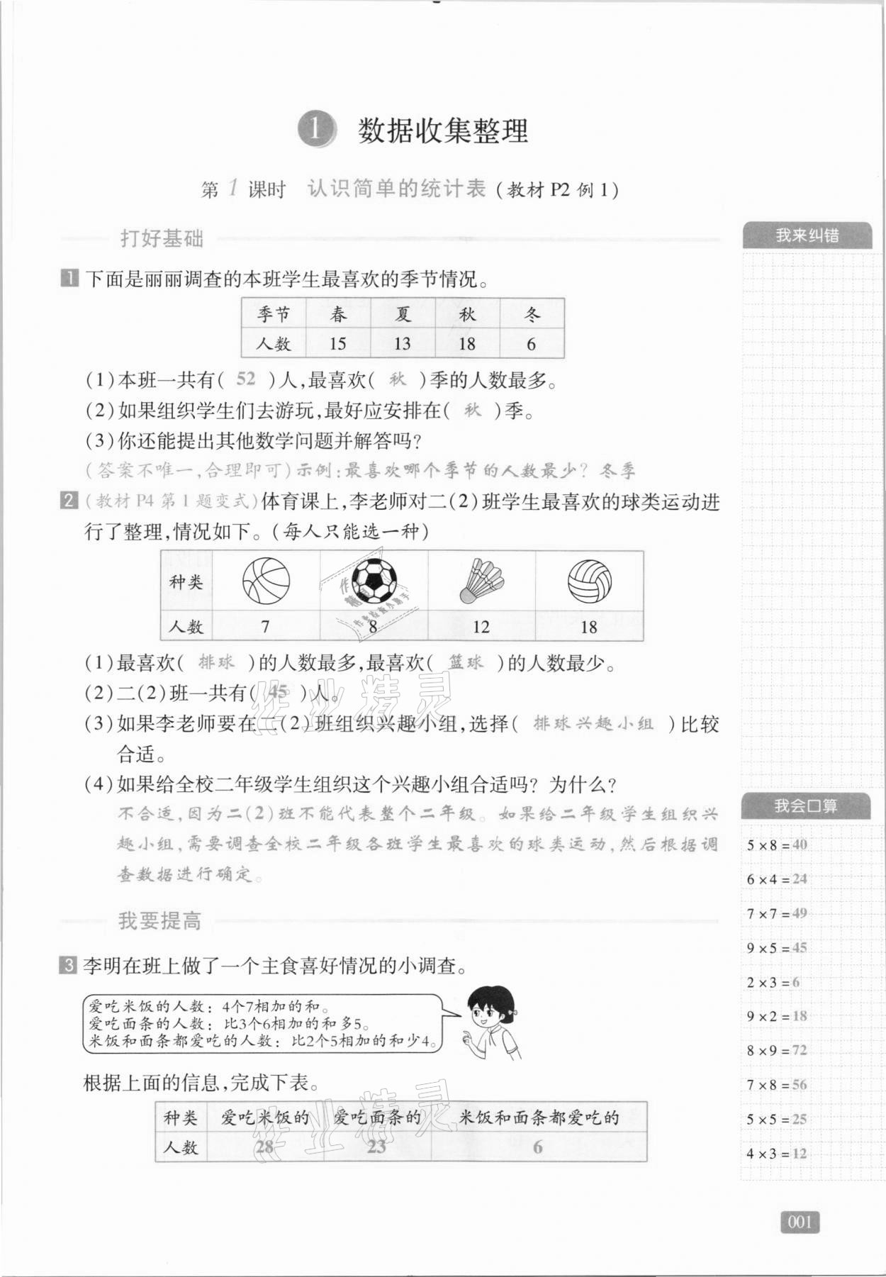 2021年我會學(xué)板塊式同步練習(xí)二年級數(shù)學(xué)下冊人教版 第7頁