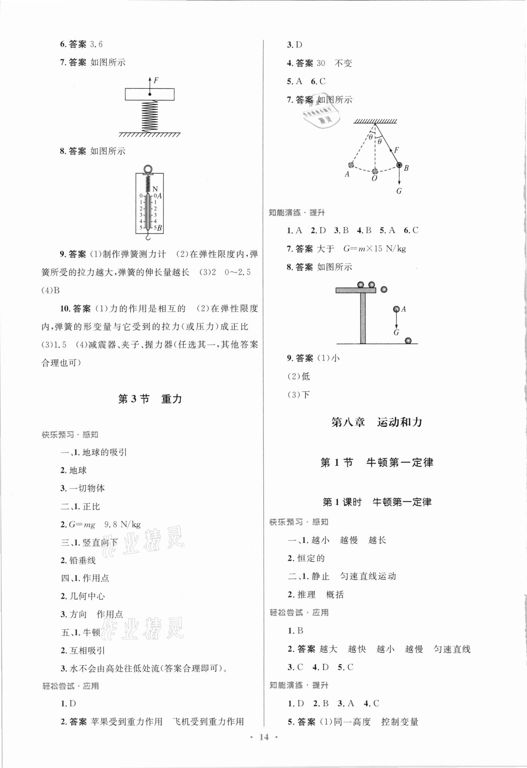 2021年同步测控优化设计八年级物理下册人教版福建专版 第2页