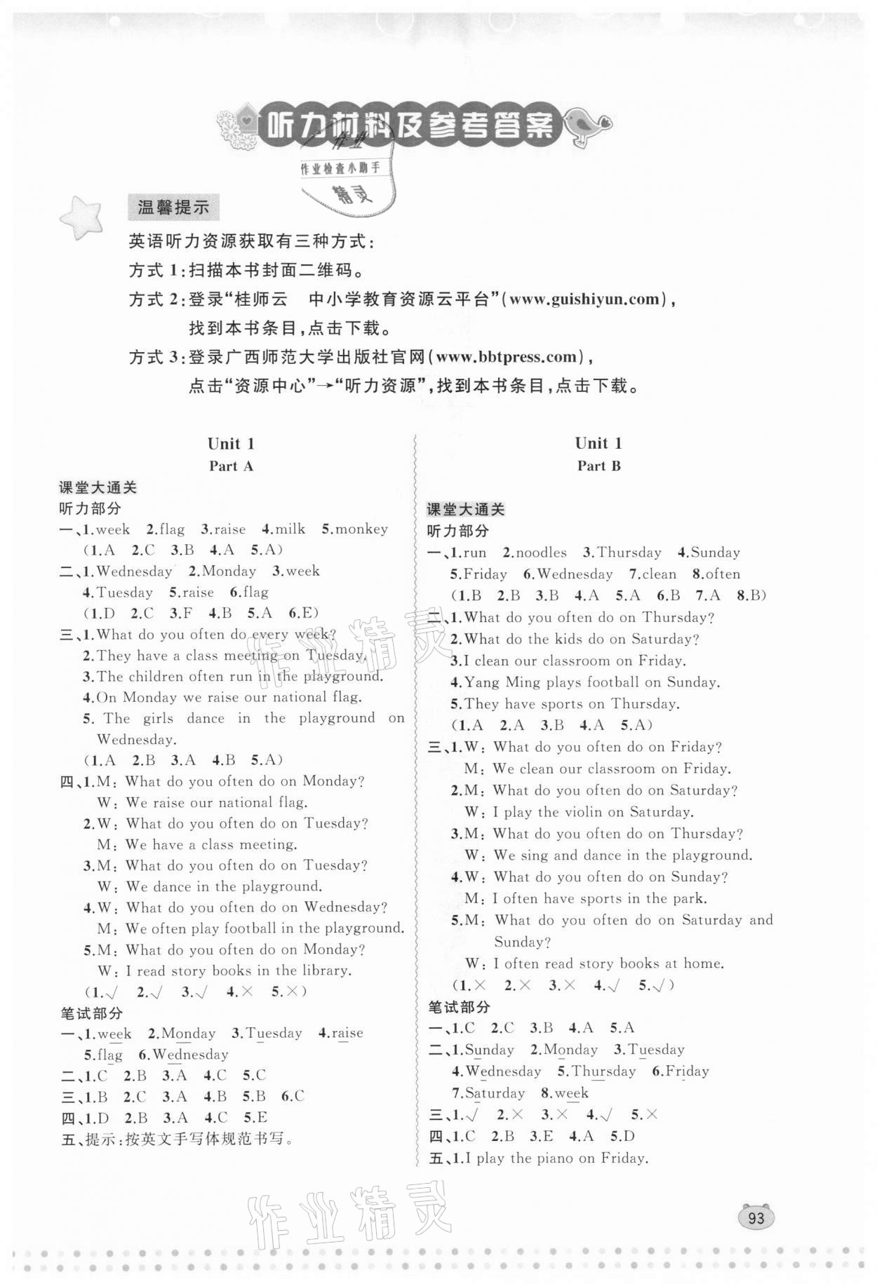 2021年新課程學(xué)習(xí)與測評同步學(xué)習(xí)四年級英語下冊福建教育版 第1頁