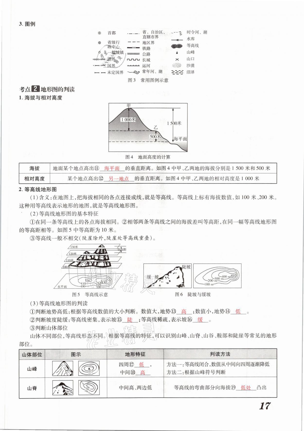 2021年領(lǐng)跑中考地理河南專版 參考答案第17頁(yè)