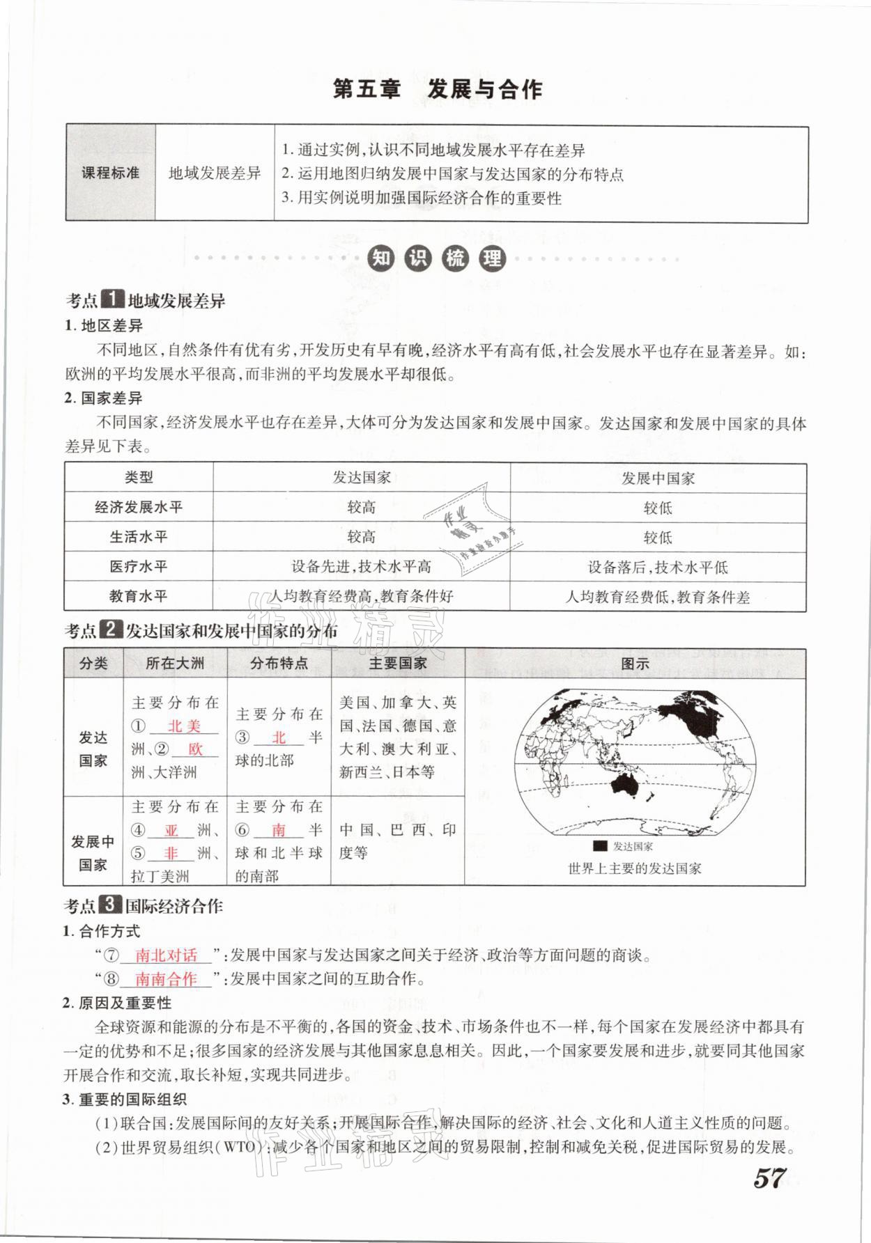 2021年領(lǐng)跑中考地理河南專版 參考答案第57頁(yè)