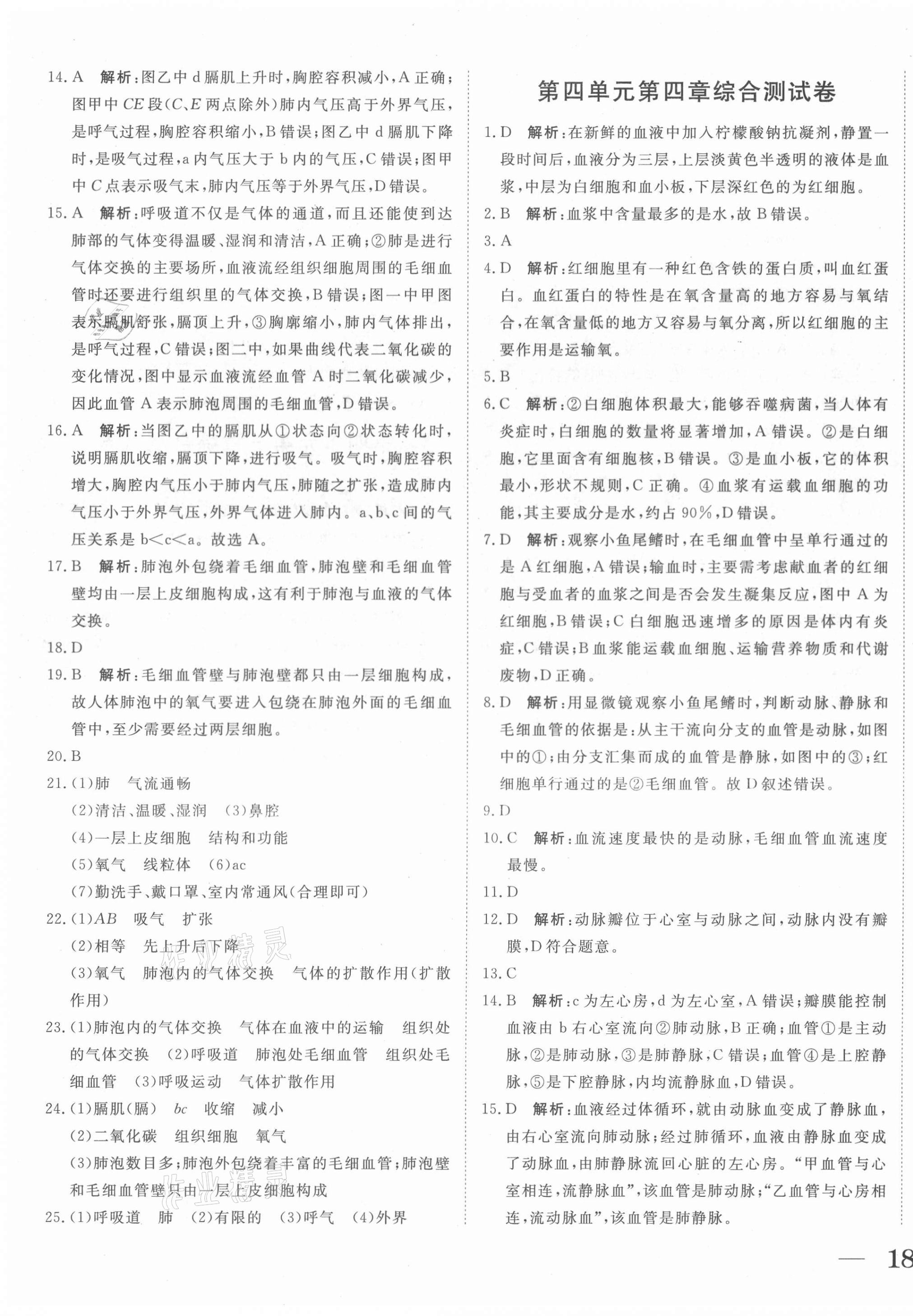 2021年抖練吧七年級生物下冊人教版 第3頁