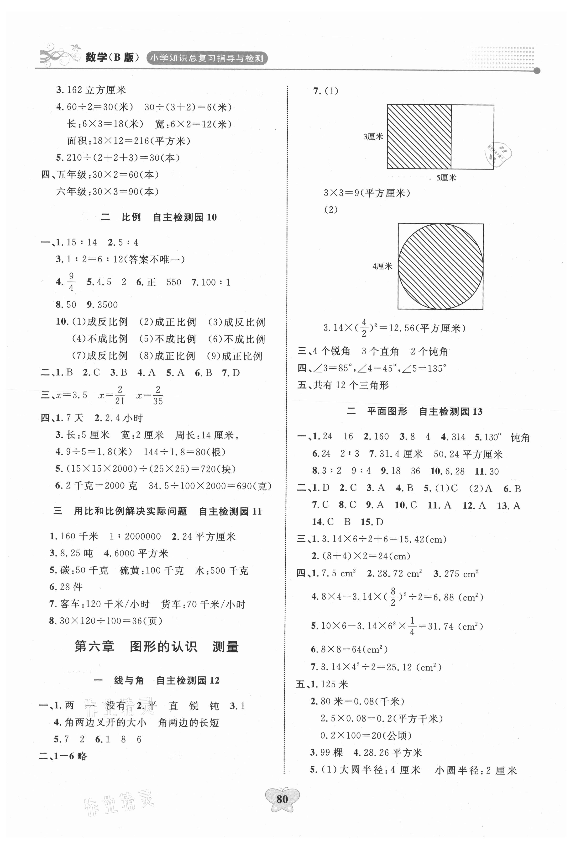 2021年大顯身手小學知識總復習指導與檢測數(shù)學B版 第4頁