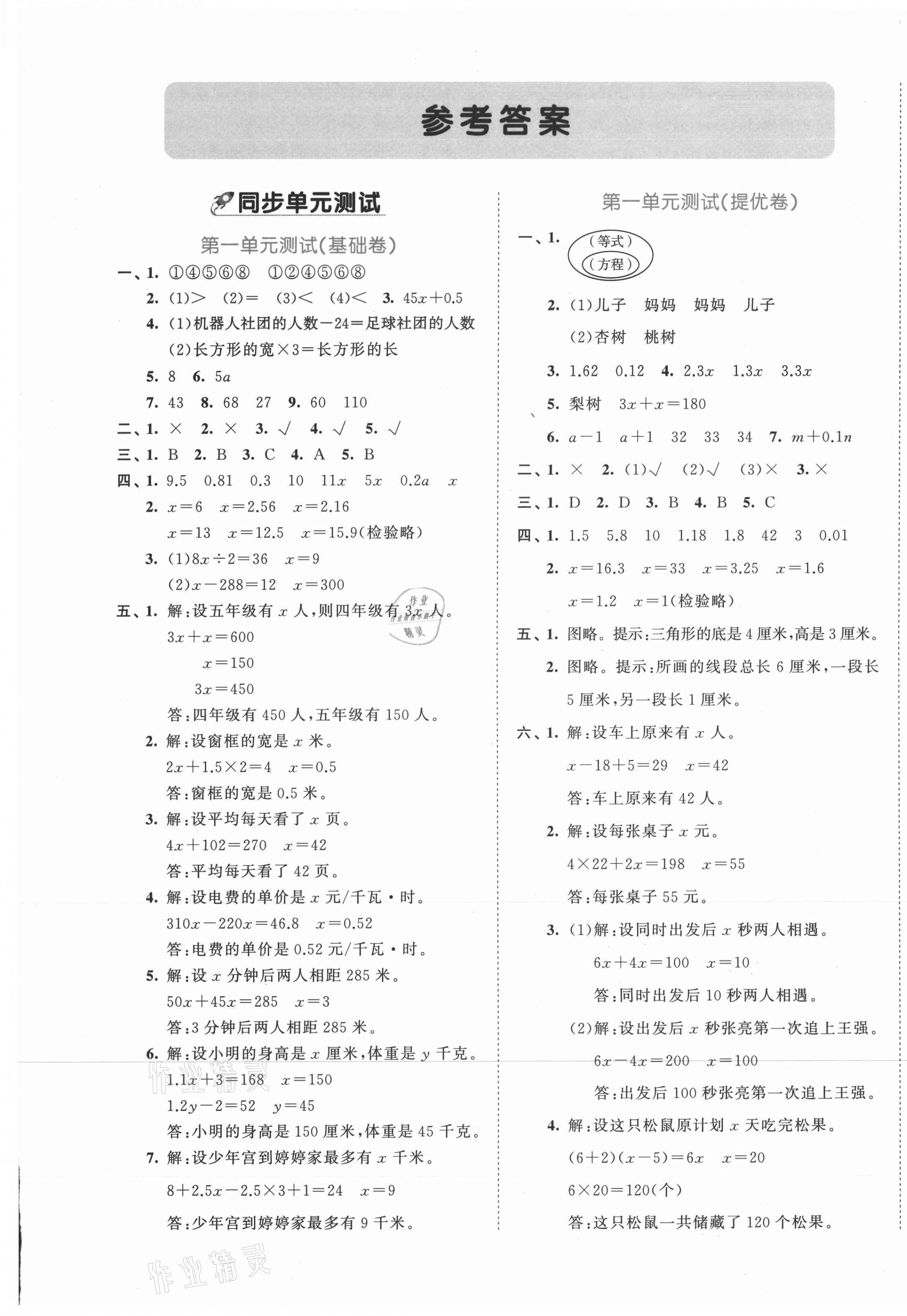 2021年53全優(yōu)卷五年級數(shù)學(xué)下冊蘇教版 第1頁