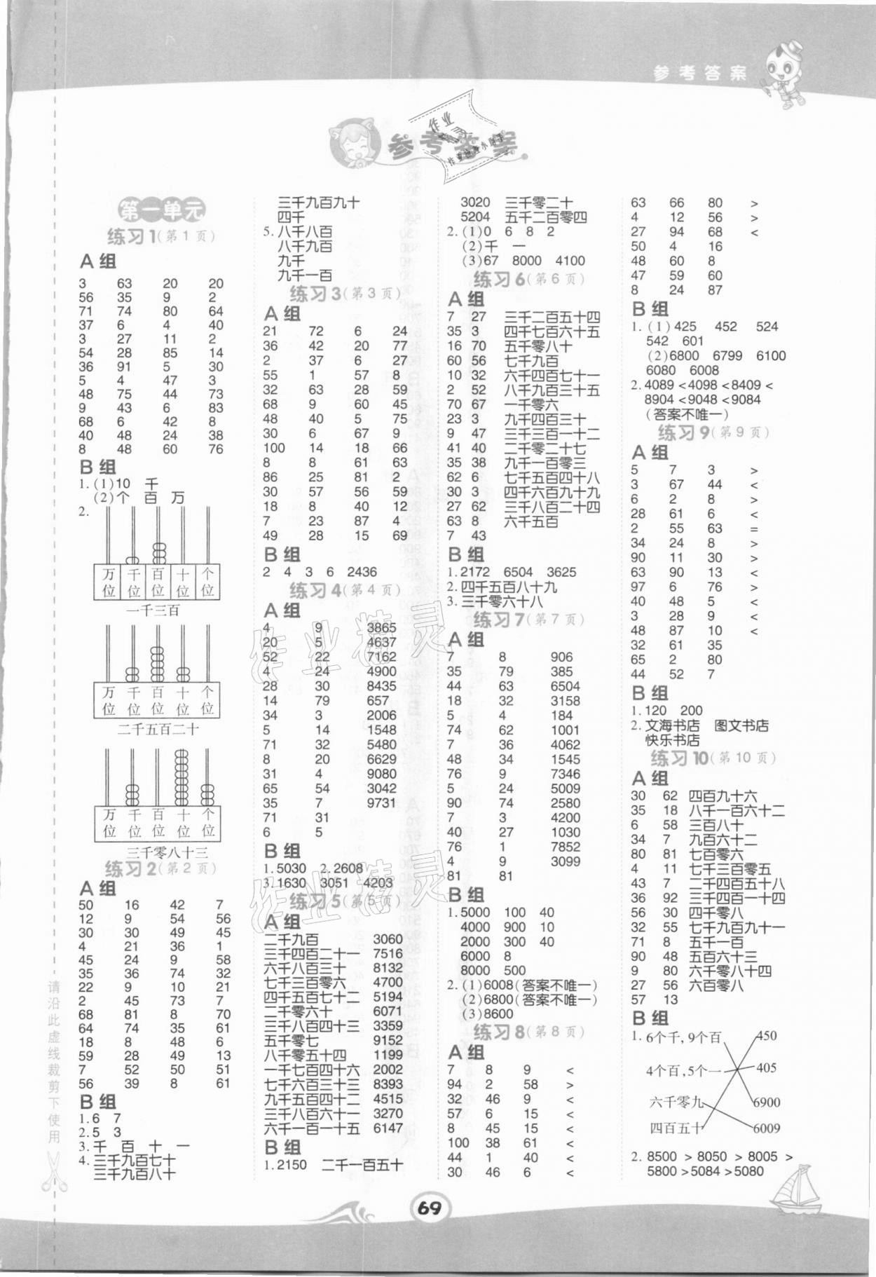 2021年星級口算天天練二年級數(shù)學(xué)下冊西師大版 第1頁