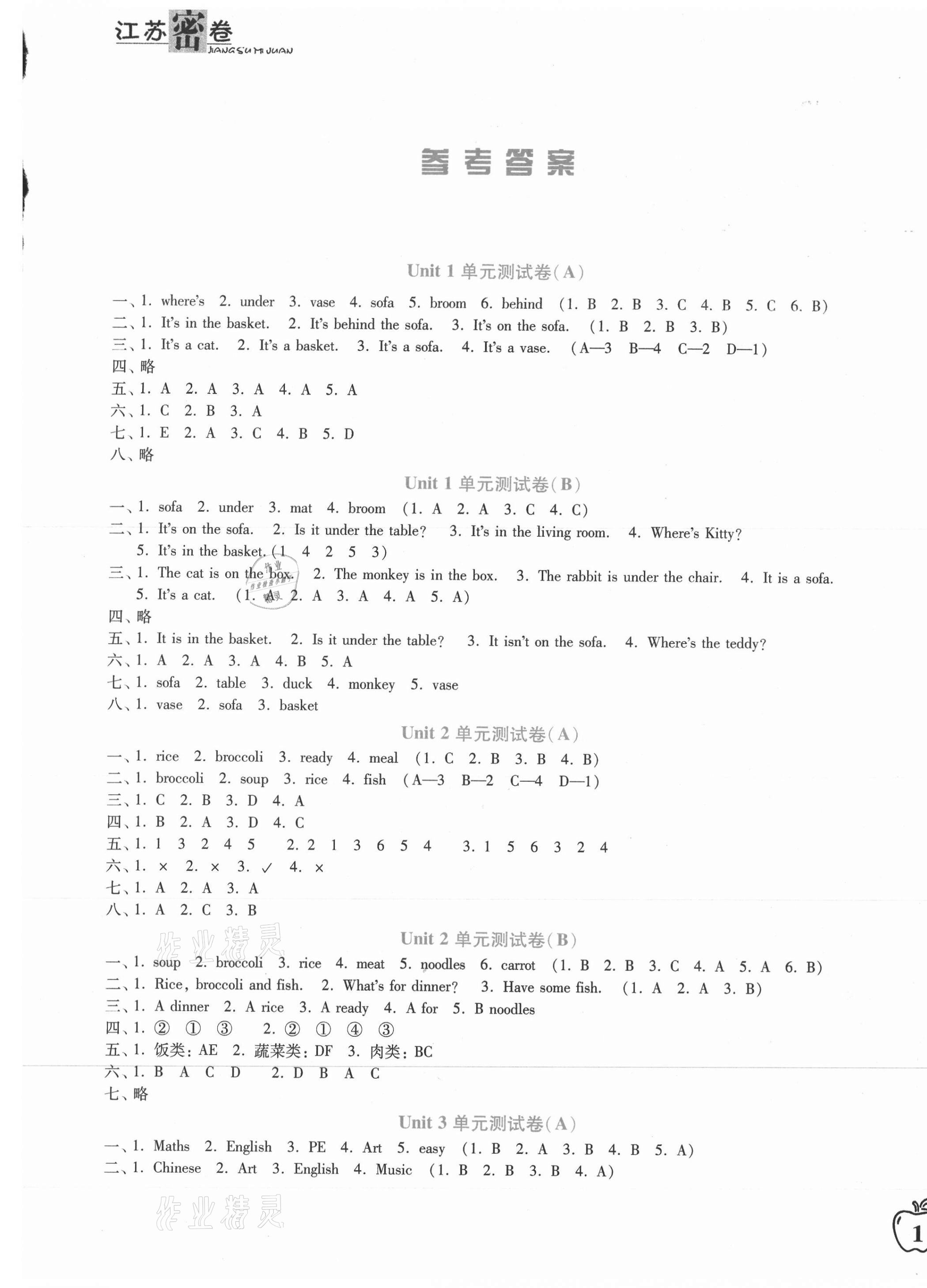 2021年江蘇密卷二年級(jí)英語(yǔ)下冊(cè)江蘇版 第1頁(yè)